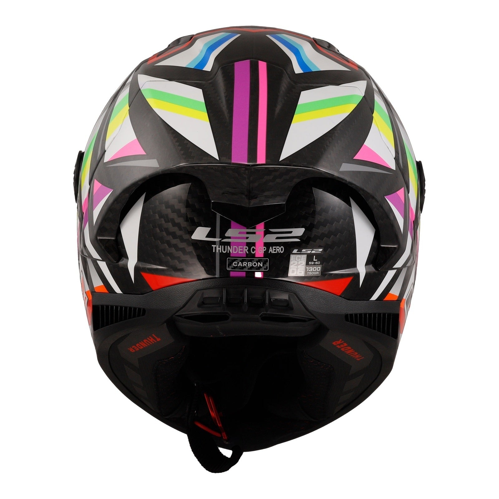 LS2 FF805 Thunder GP Aero Flash Helmet - Black (XL) LS2FF805FBXL#