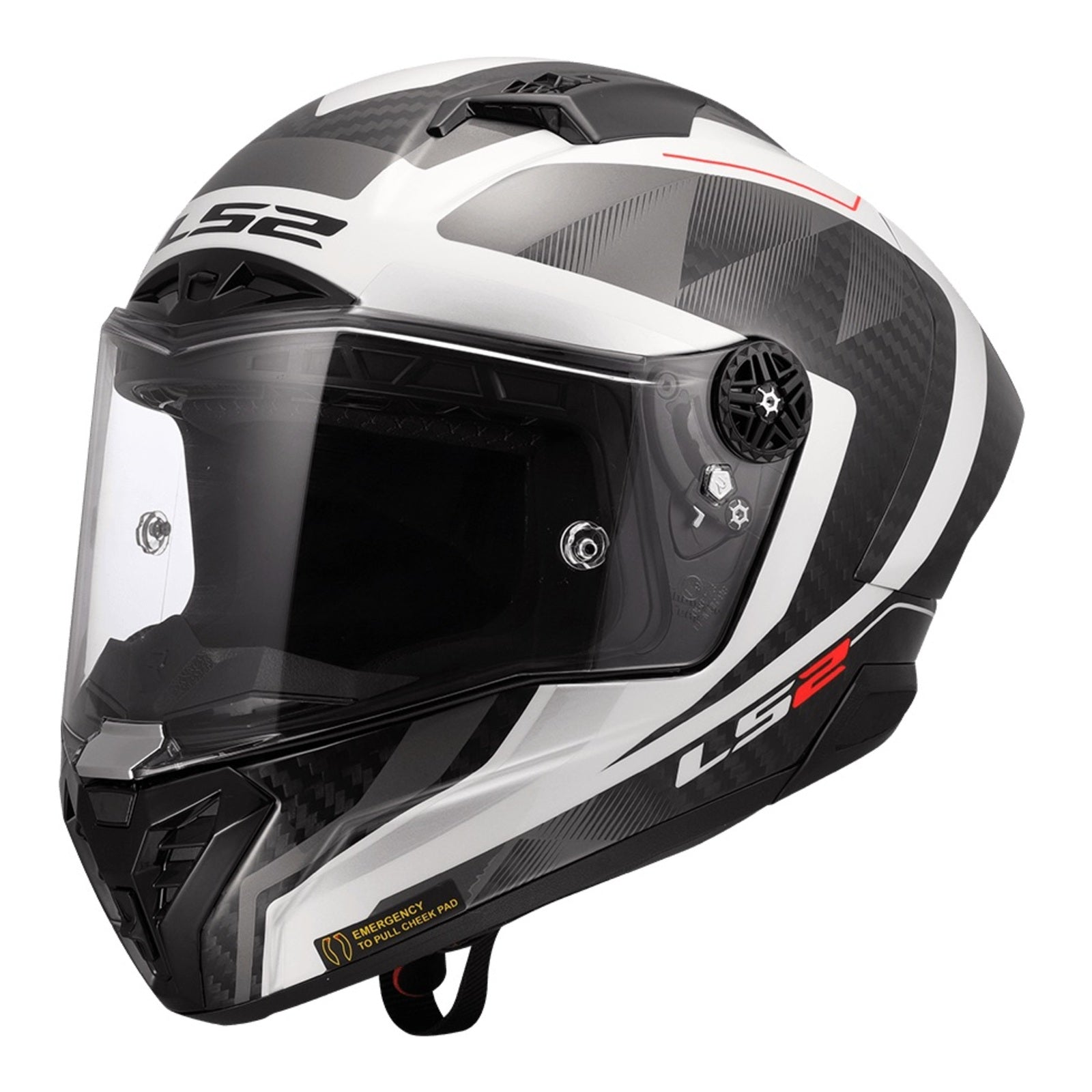 LS2 FF805 Thunder GP Aero Raute Helmet (L) - White / Grey LS2FF805GPRWHGRL#