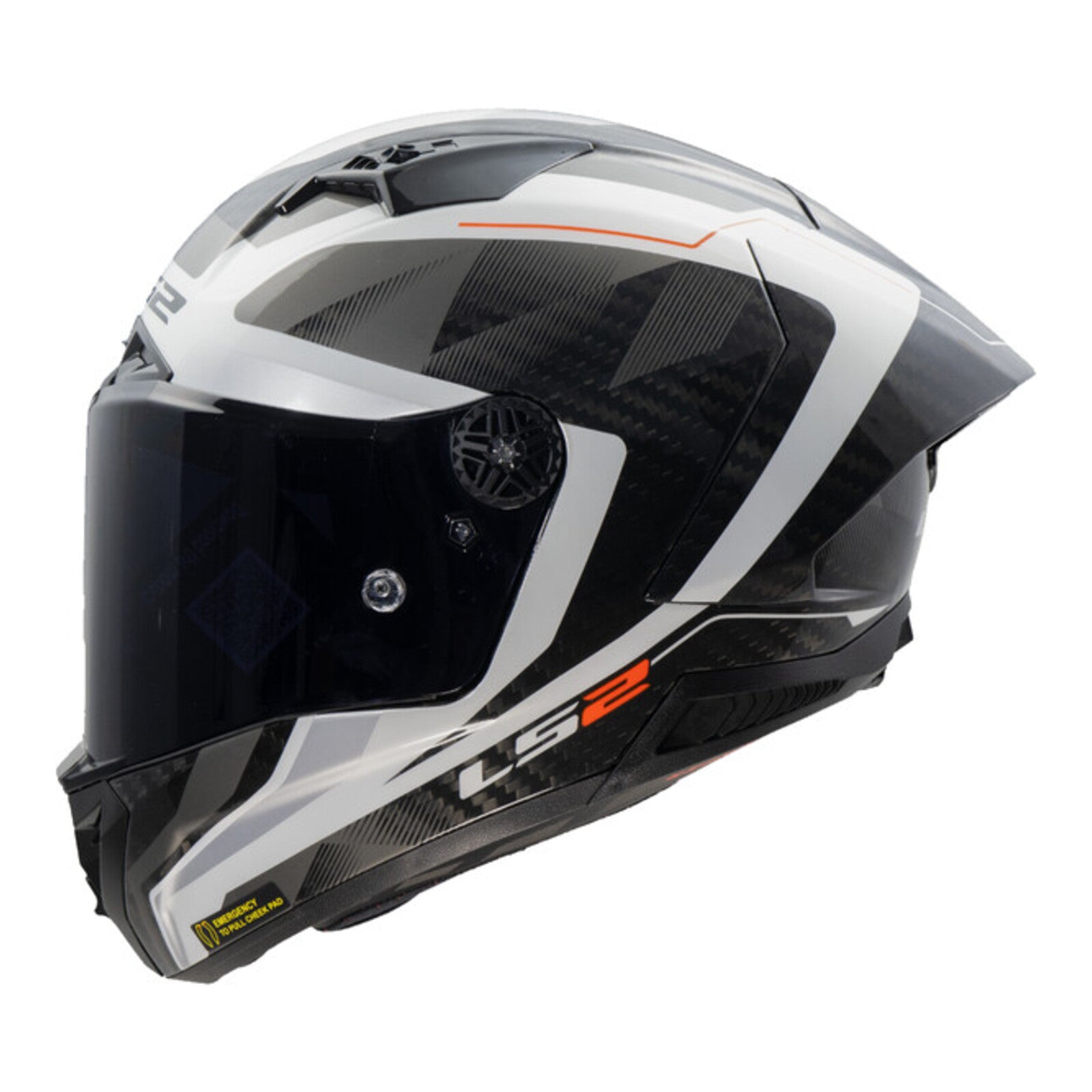 LS2 FF805 Thunder GP Aero Raute Helmet (S) - White / Grey LS2FF805GPRWHGRS#