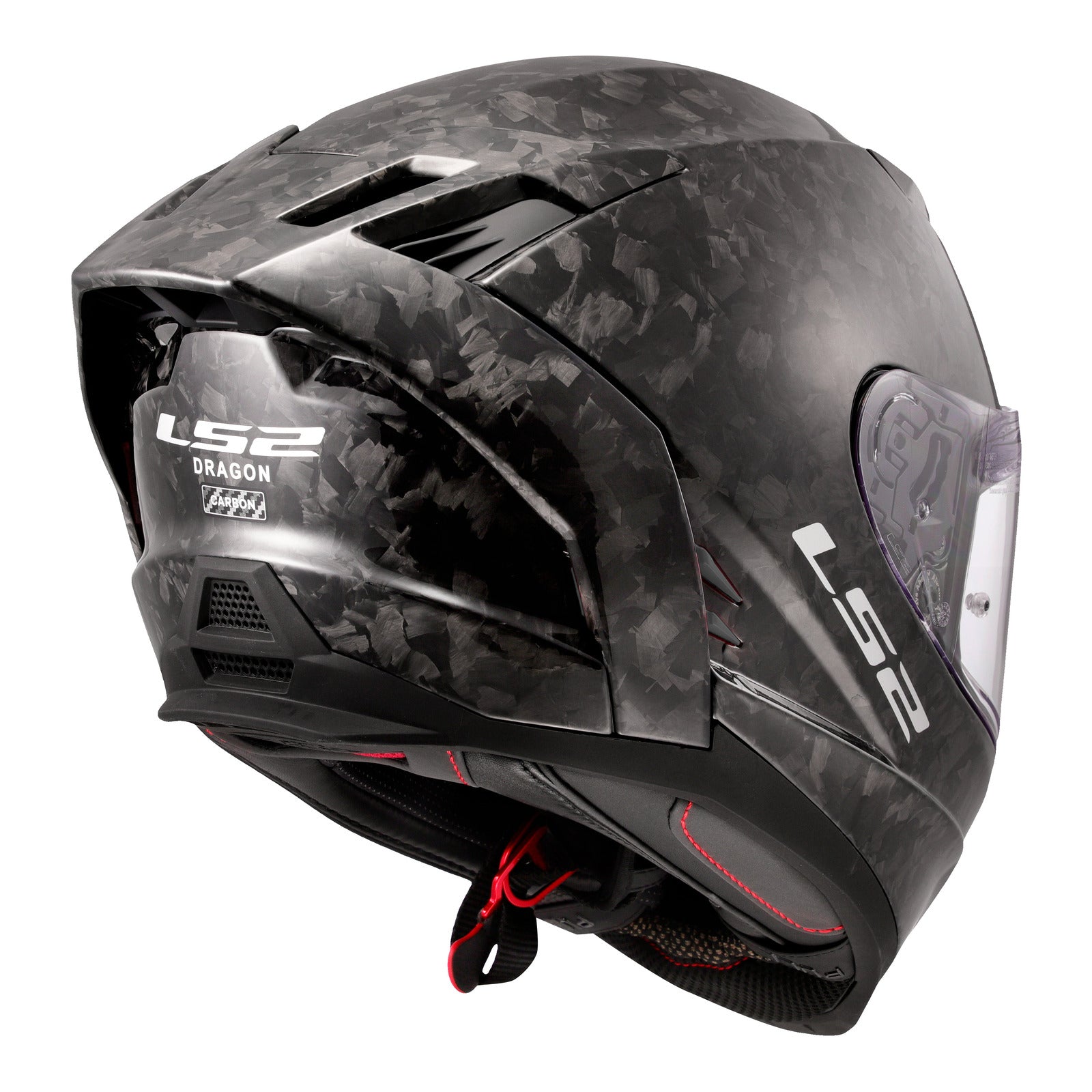 LS2 FF807 Dragon Forged Helmet - Gloss Carbon 06 (L) LS2FF807CARBFRGL#
