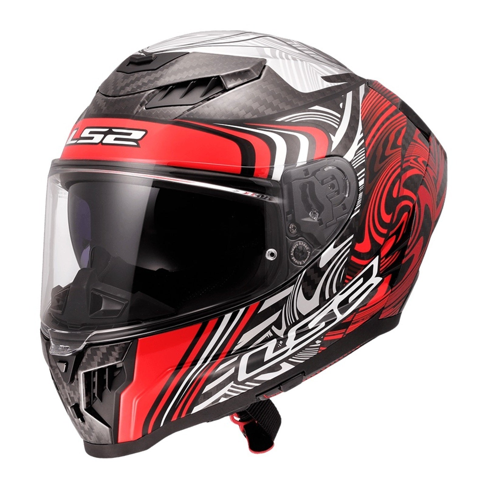 LS2 FF807 Dragon Enthum - Black / Red (XL) 06 LS2FF807ENBRXL#