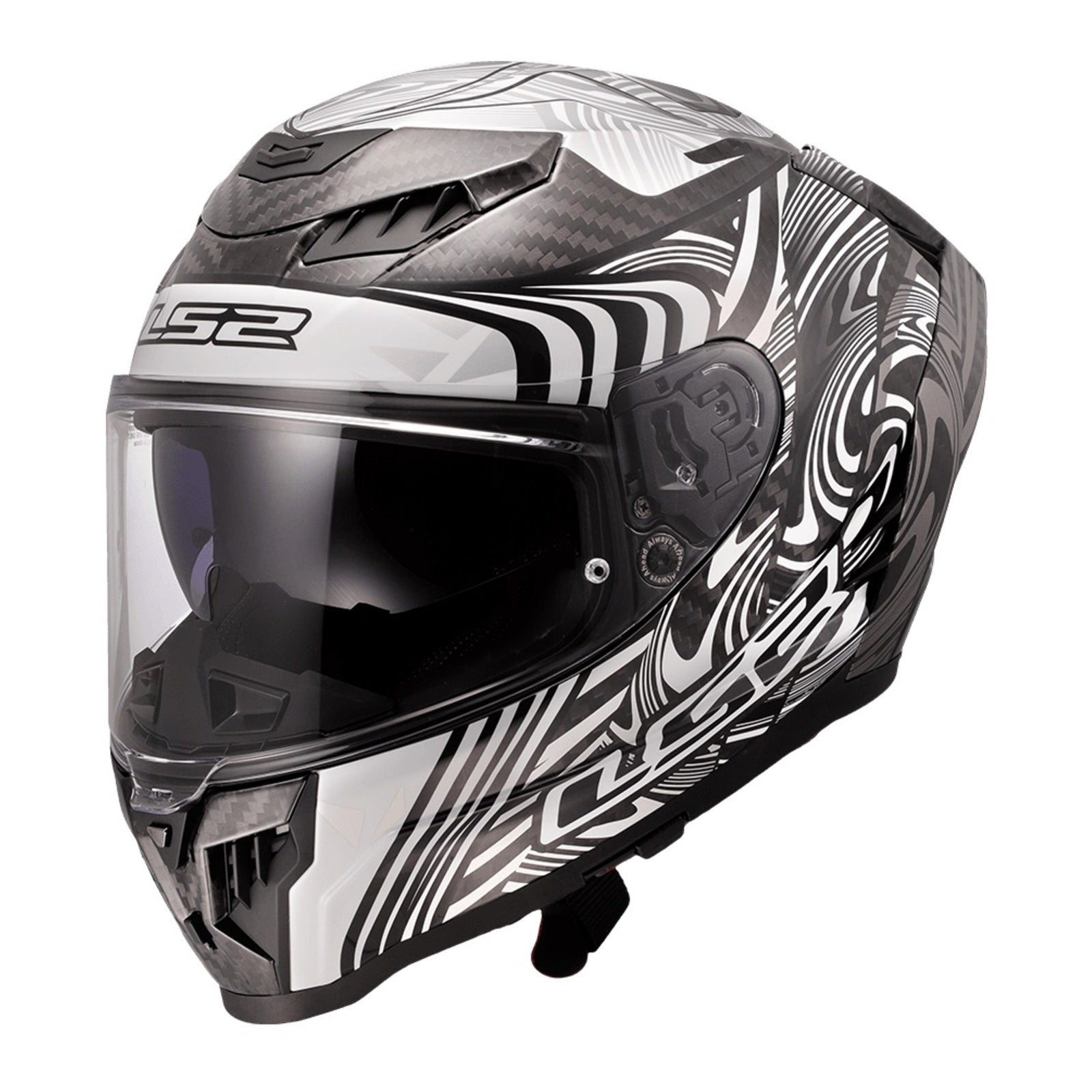 LS2 FF807 Dragon Enthum - Black / Silver (M) 06 LS2FF807ENBWM#