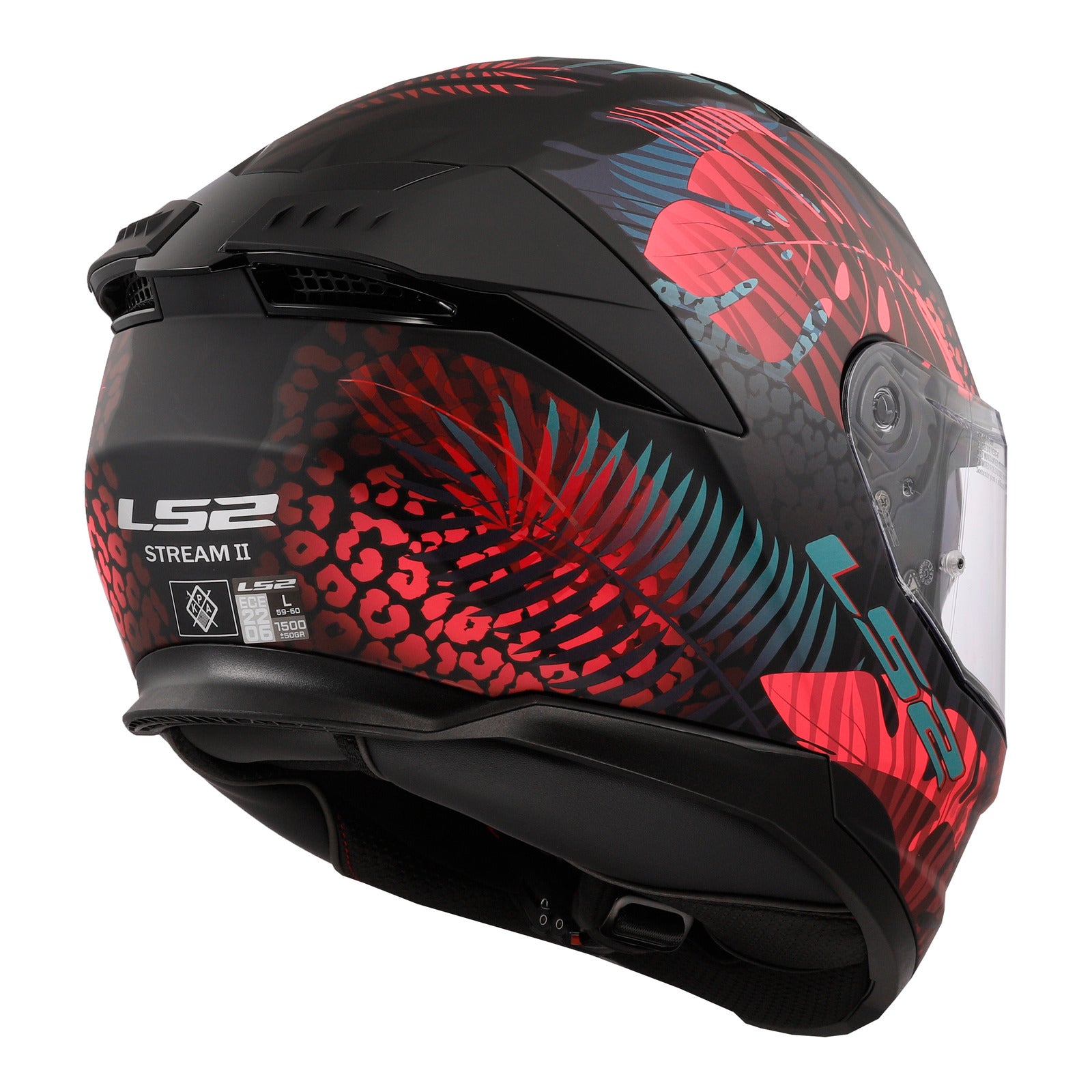 LS2 FF808 Stream II (M) Jungle - Matte Black / Pink / Blue 06 LS2FF8082JMBPBM#