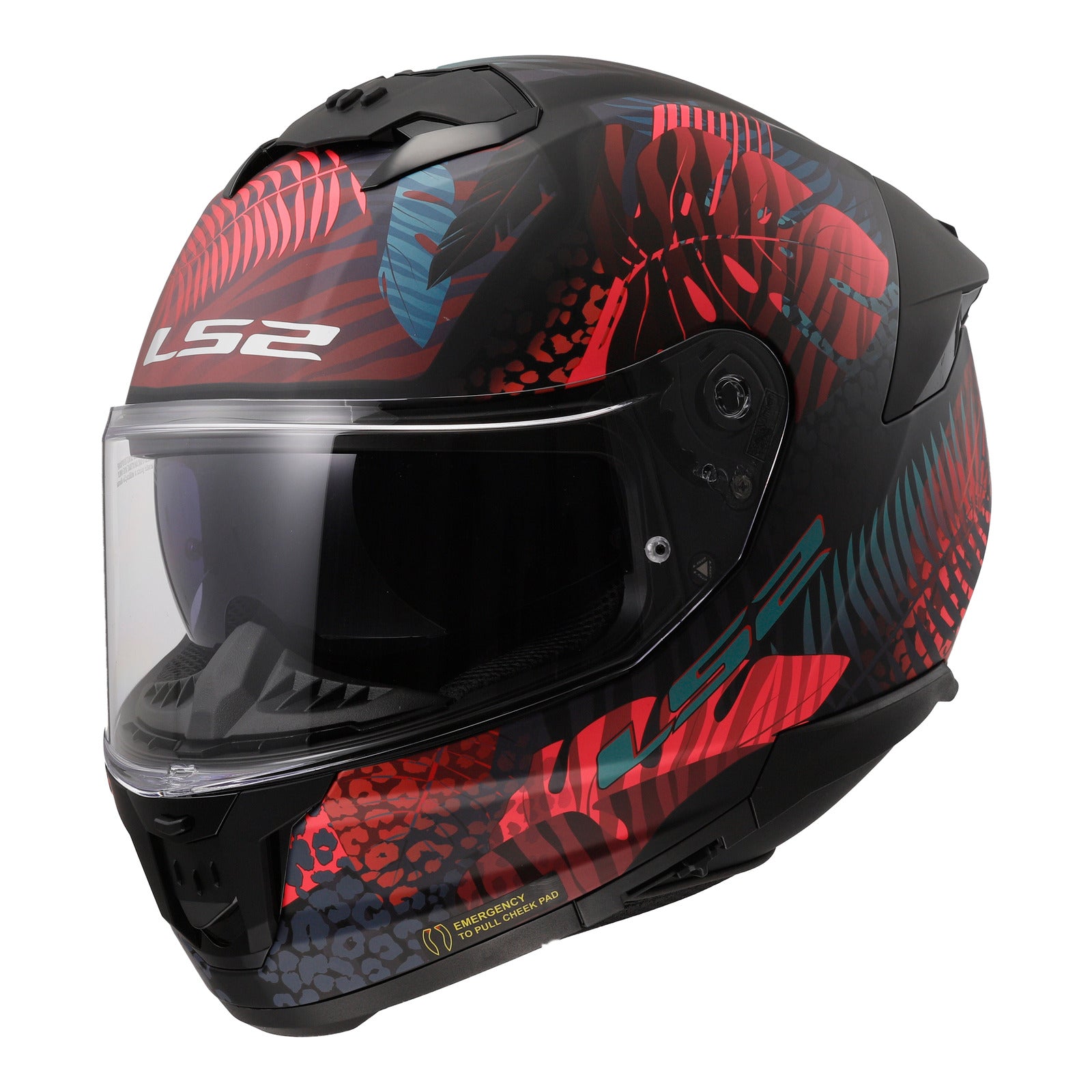 LS2 FF808 Stream II (S) Jungle - Matte Black / Pink / Blue 06 LS2FF8082JMBPBS#