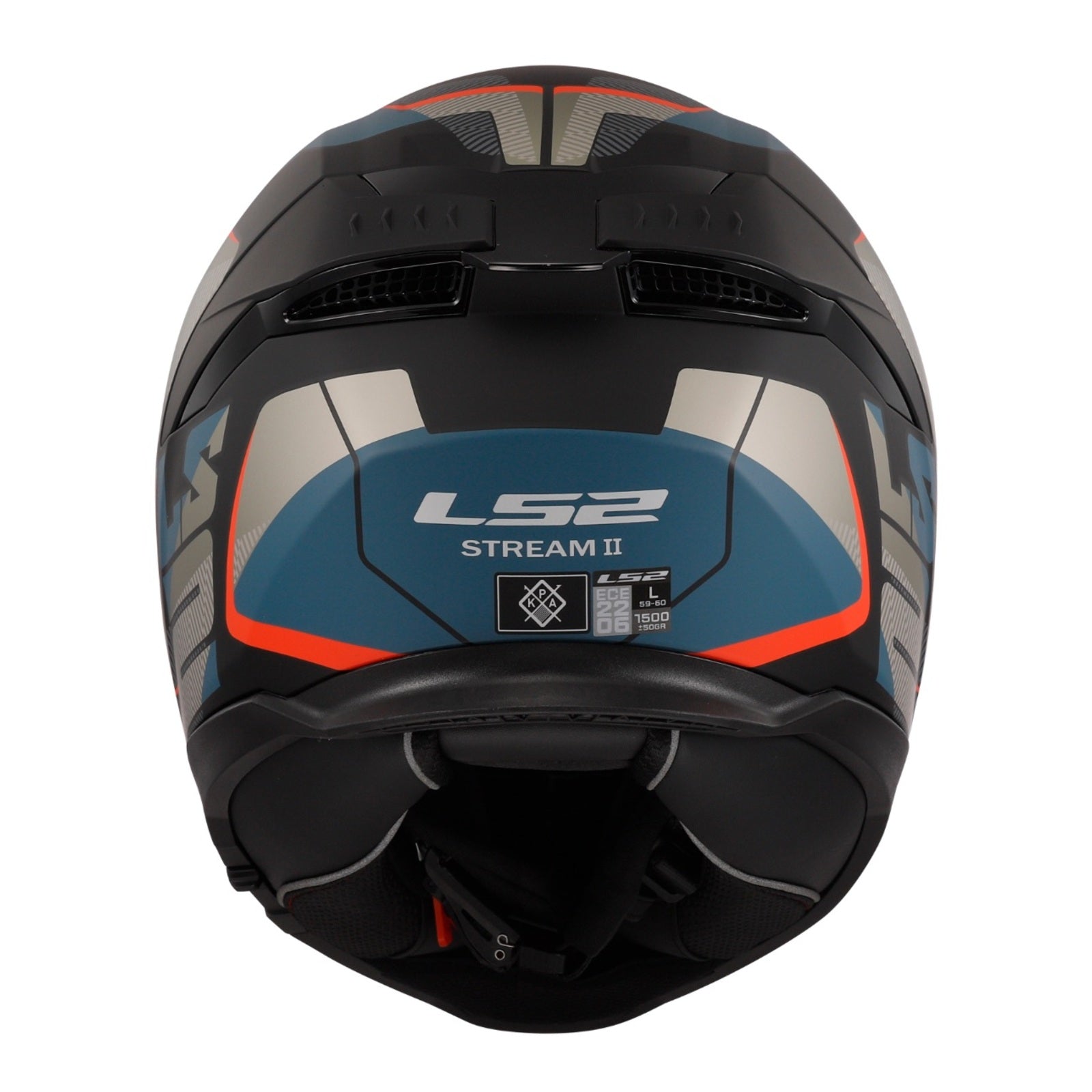 LS2 FF808 Stream II Road Helmet - Matte Black / Blue (S) 06 LS2FF8082ROADS#