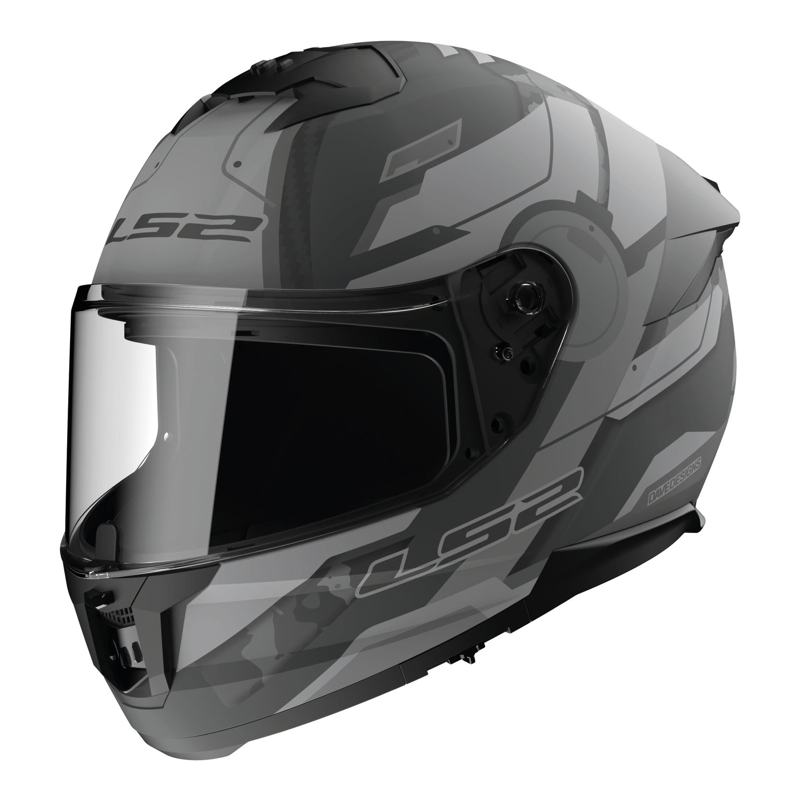 LS2 FF808 Stream II (M) Shadow - Matte Titanium / Grey 06 LS2FF8082SMTGM#