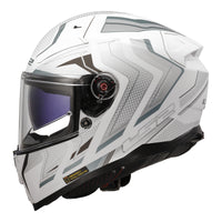 LS2 FF811 Vector II (XS) Alizer - Matte White / Silver 06 LS2FF8112ALIMWSXS#