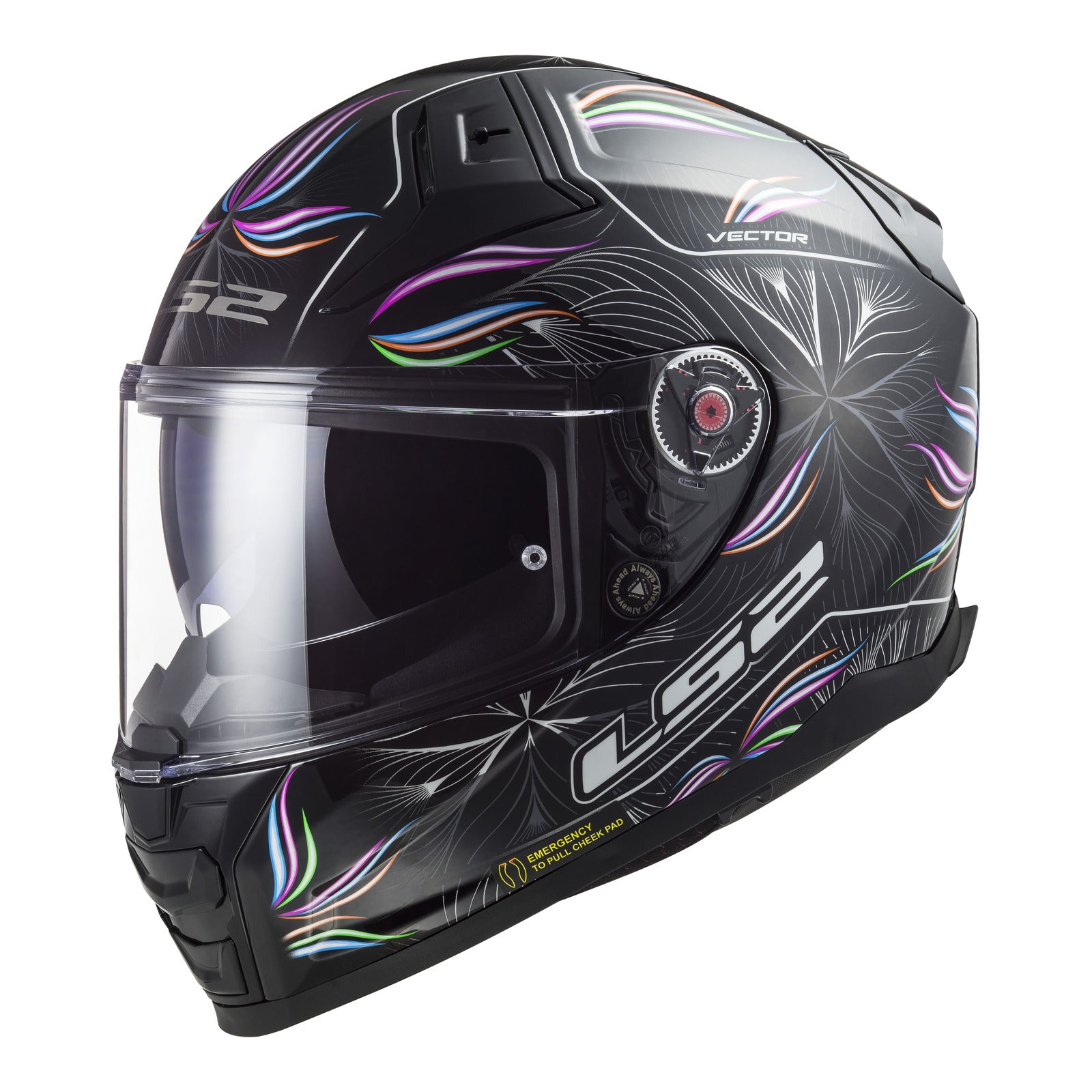 LS2 FF811 Vector II (2XL) Tropical - Black / White 06 LS2FF8112TBW2XL#