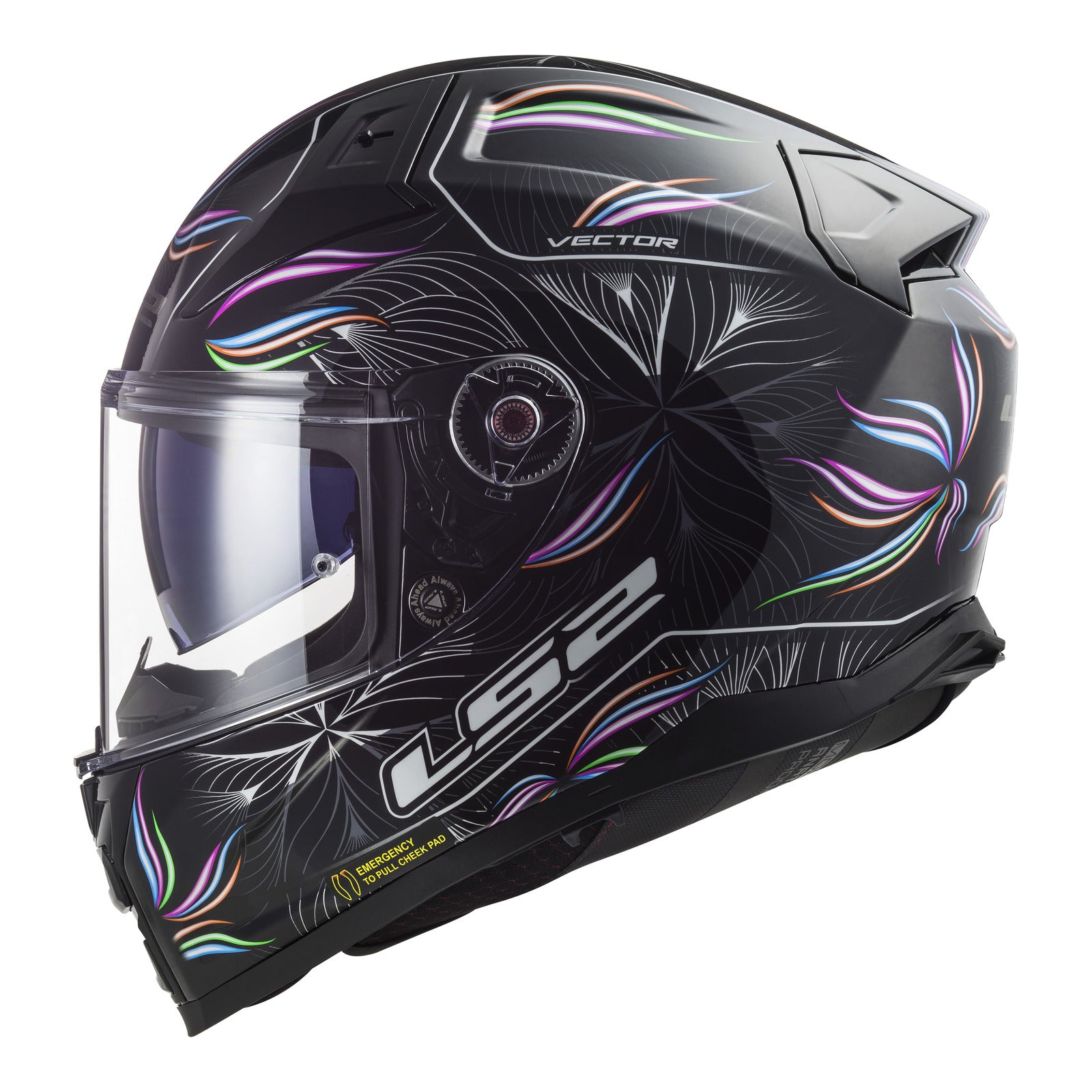 LS2 FF811 Vector II (XL) Tropical - Black / White 06 LS2FF8112TBWXL#