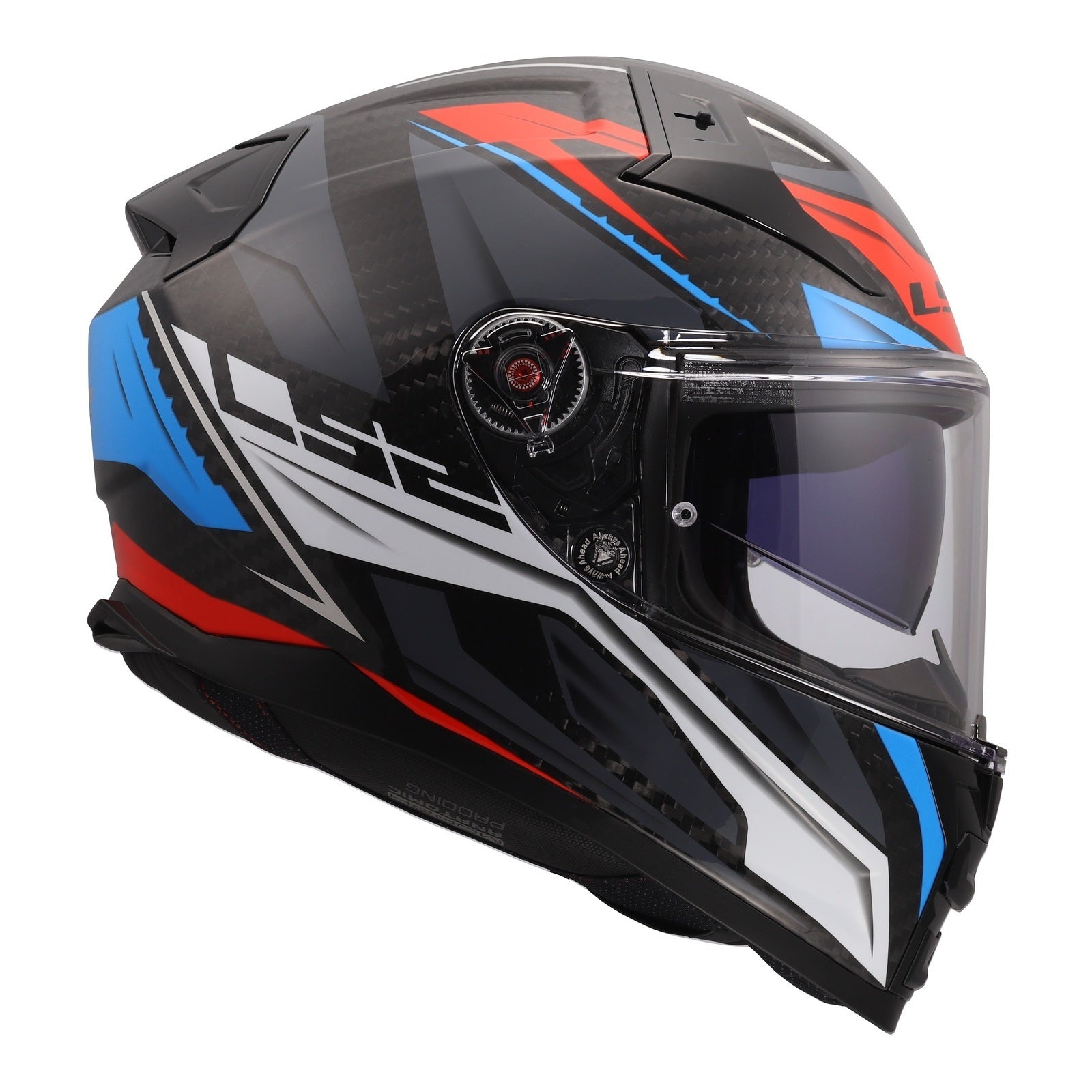 LS2 FF811 Vector II Carbon Savage Helmet - White / Blue / Red (L) LS2FF811CSWBRL#