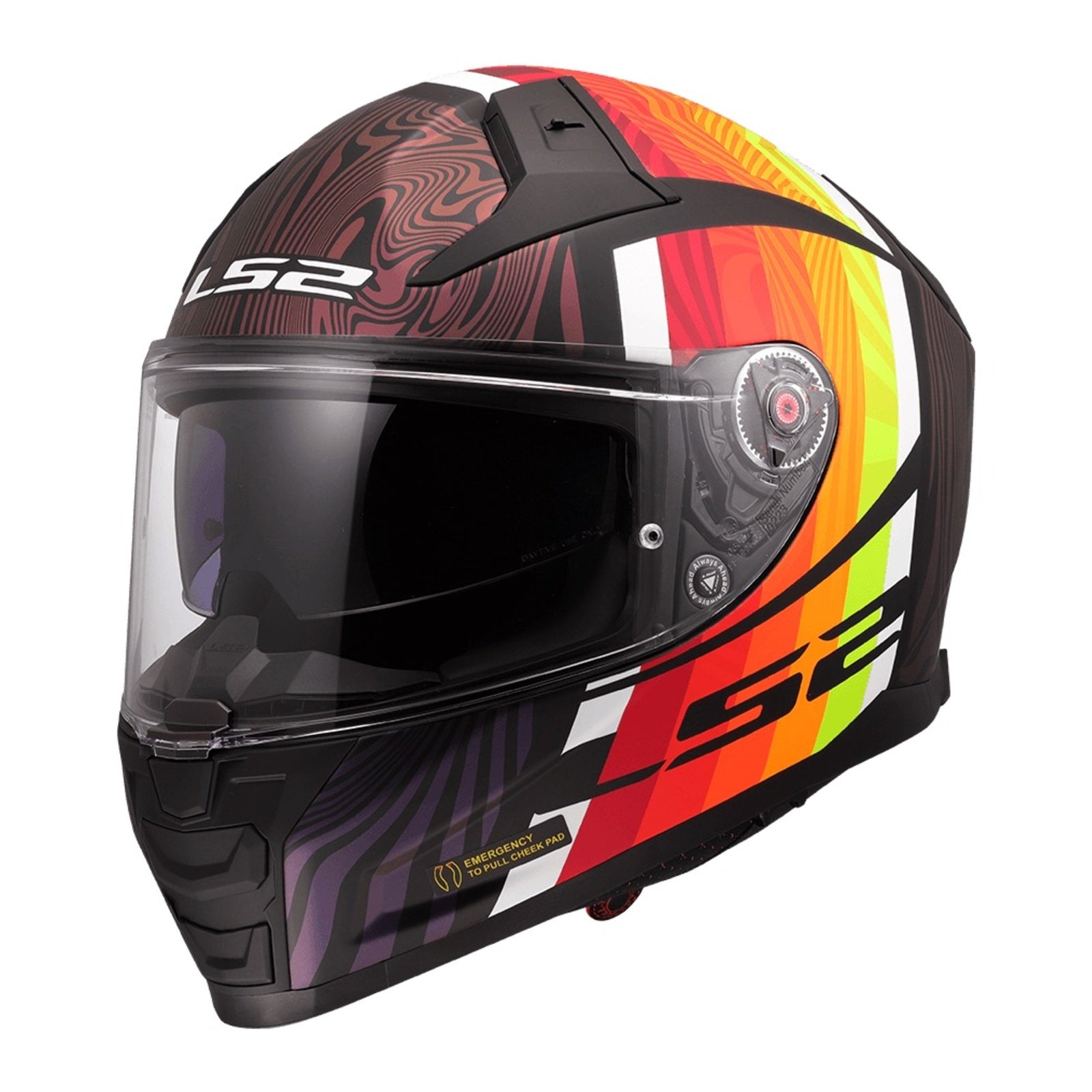 LS2 FF811 Vector II Freedom Helmet - Matte Black / Chameleon (XS) LS2FF811FMBCXS#