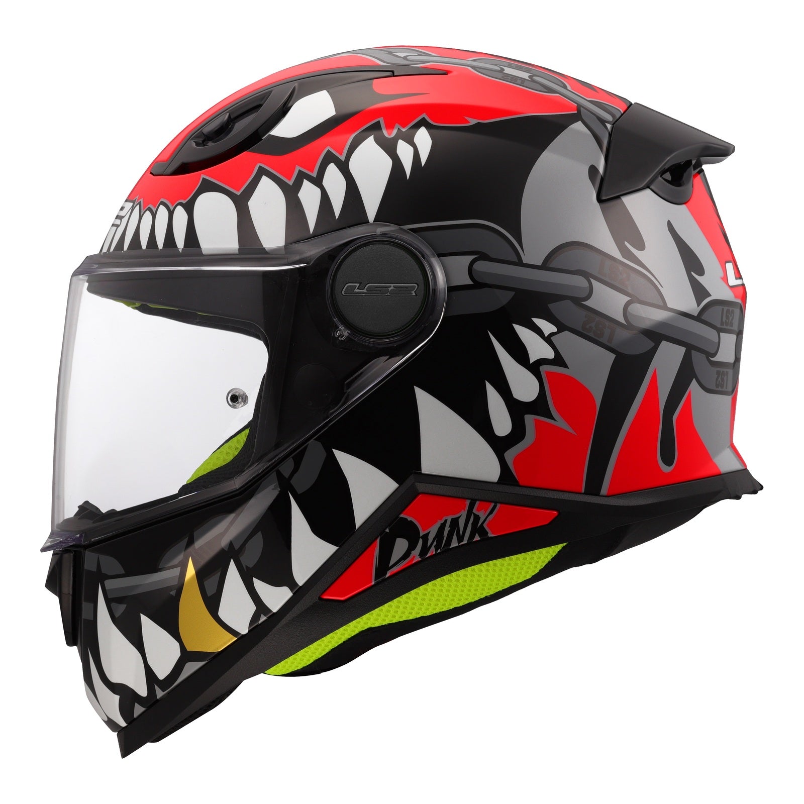 LS2 FF812 KID Helmet - Punk Grey / Red (L) LS2FF812PGRL#
