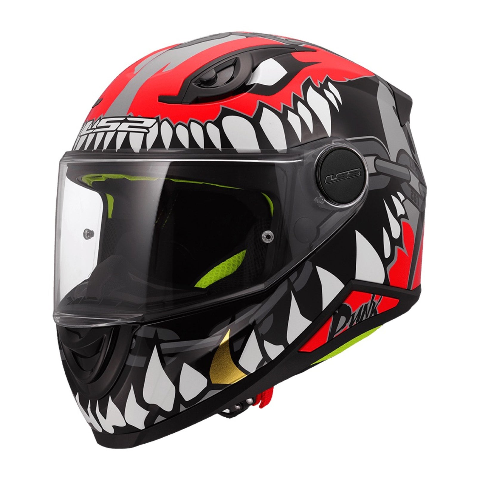 LS2 FF812 KID Helmet - Punk Grey / Red (M) LS2FF812PGRM#