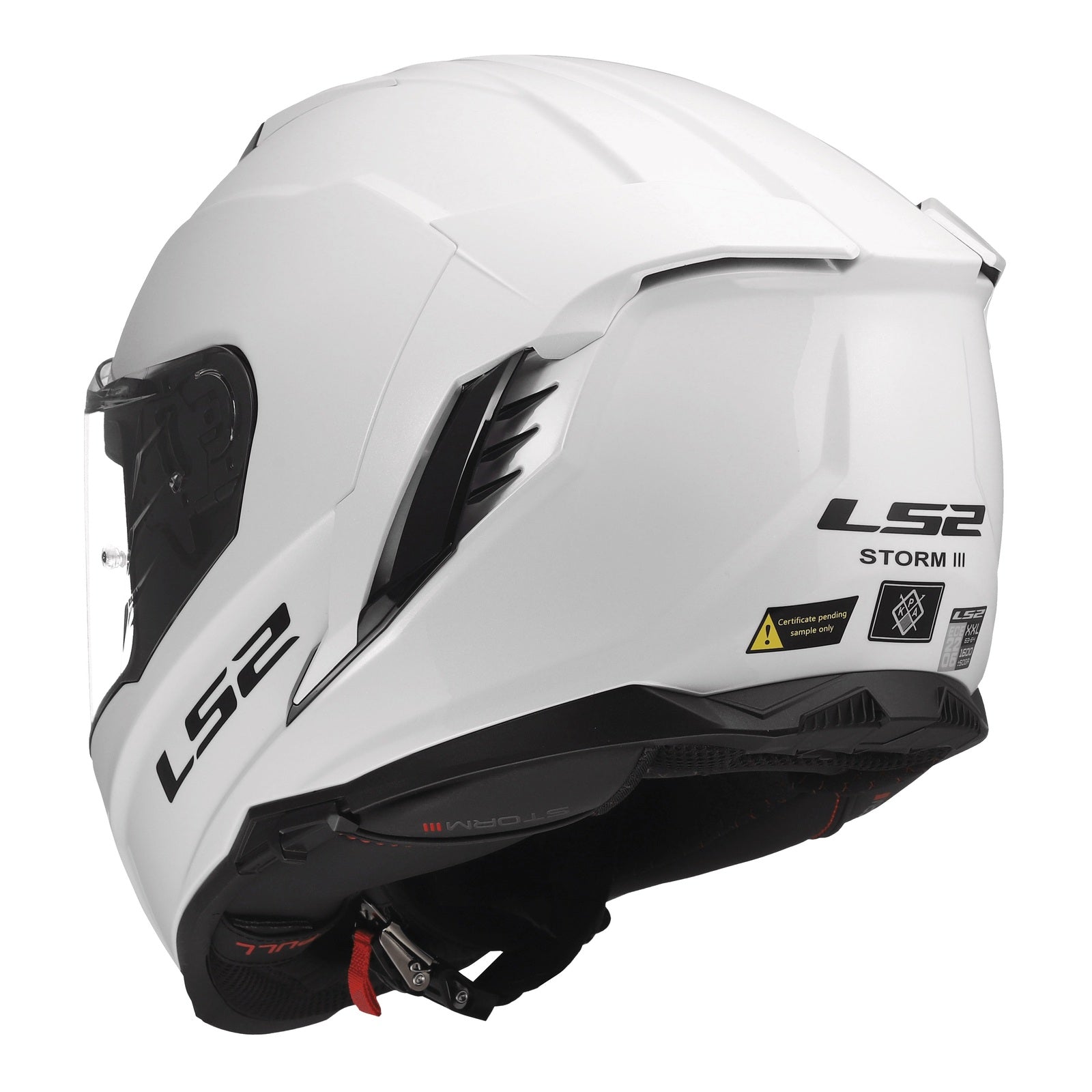 LS2 FF818 Storm III Solid Helmet - Gloss White (L) LS2FF818GWL#