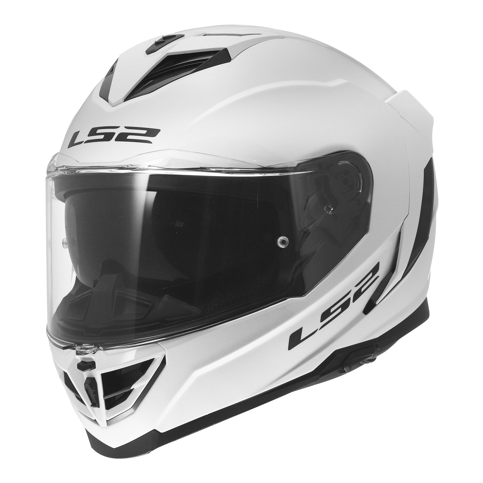 LS2 FF818 Storm III Solid Helmet - Gloss White (M) LS2FF818GWM#