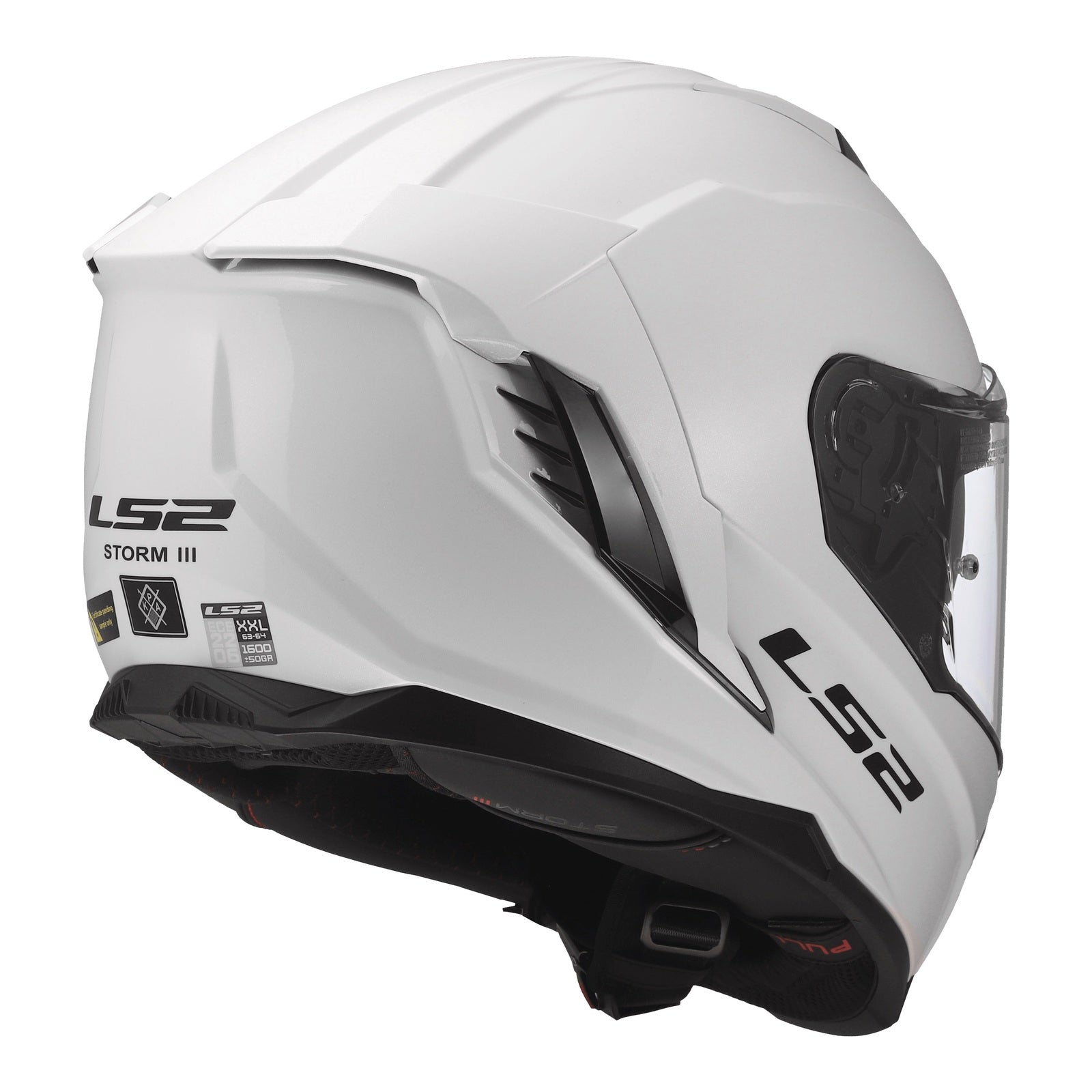 LS2 FF818 Storm III Solid Helmet - Gloss White (M) LS2FF818GWM#