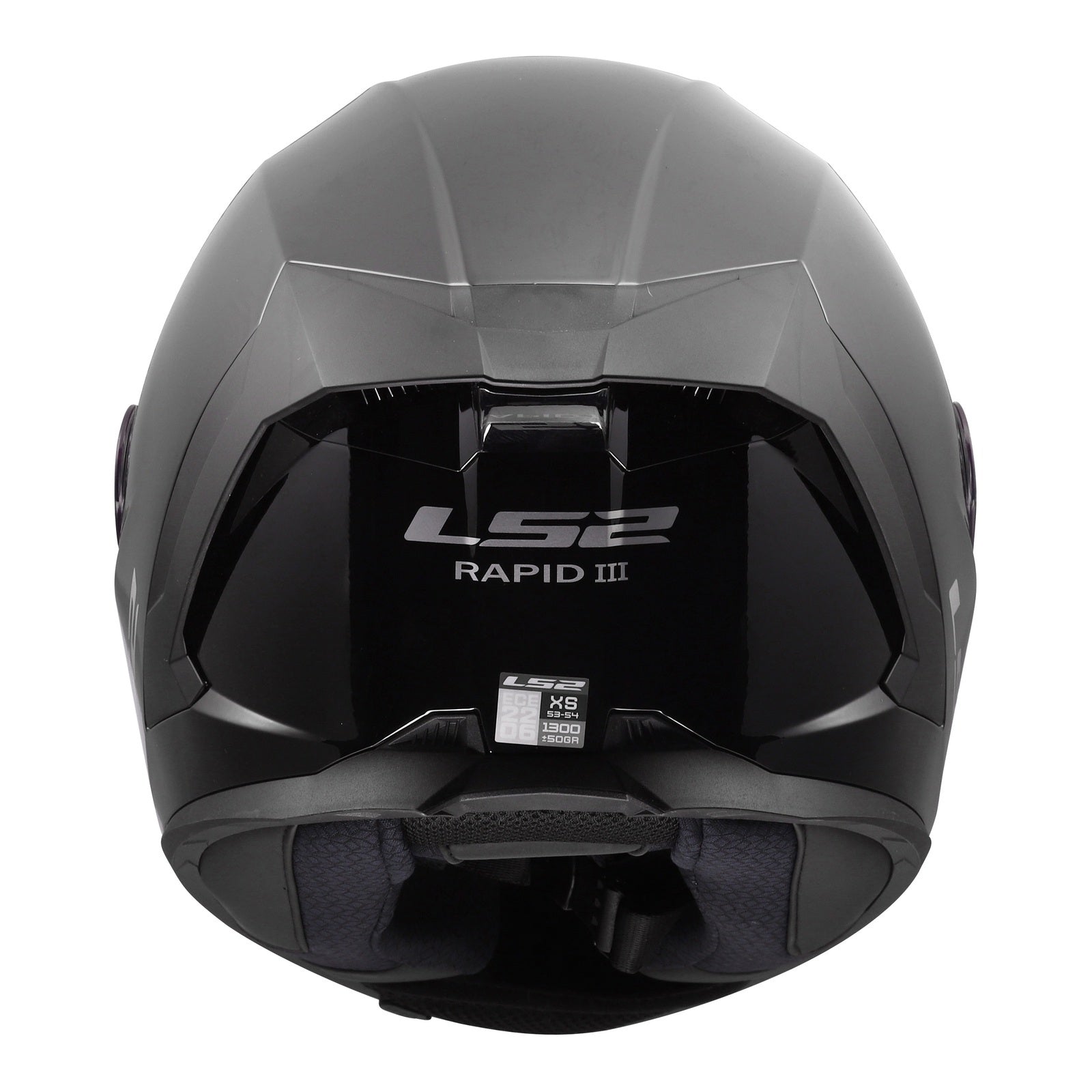 LS2 FF820 Rapid III Solid Helmet – Gloss Black (2XL) LS2FF820GB2XL#