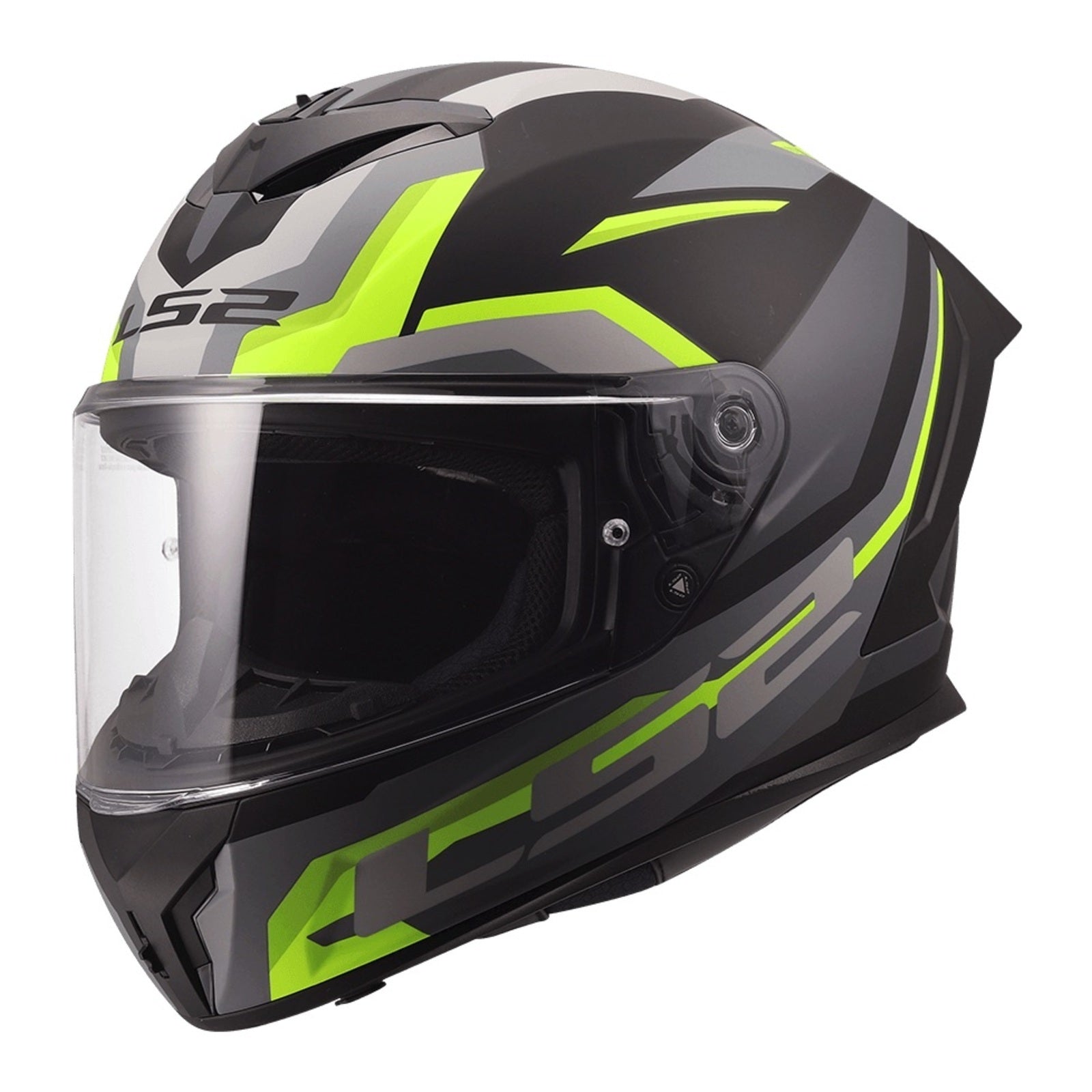 LS2 FF820 Rapid III Hyper Helmet – Black / Hi-Vis Yellow (2XL) LS2FF820HBHY2XL#