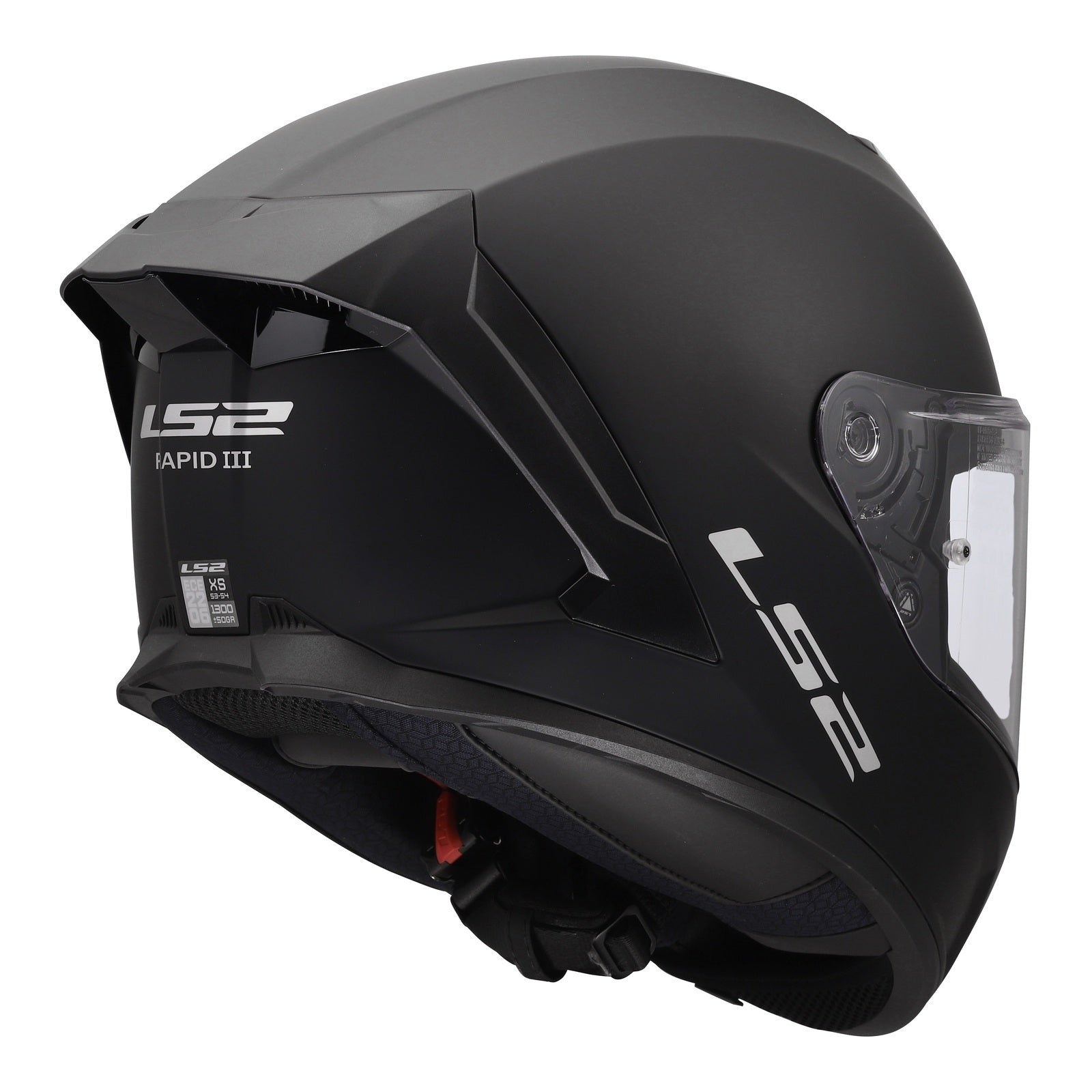 LS2 FF820 Rapid III Solid Helmet – Matte Black (S) LS2FF820MBS#
