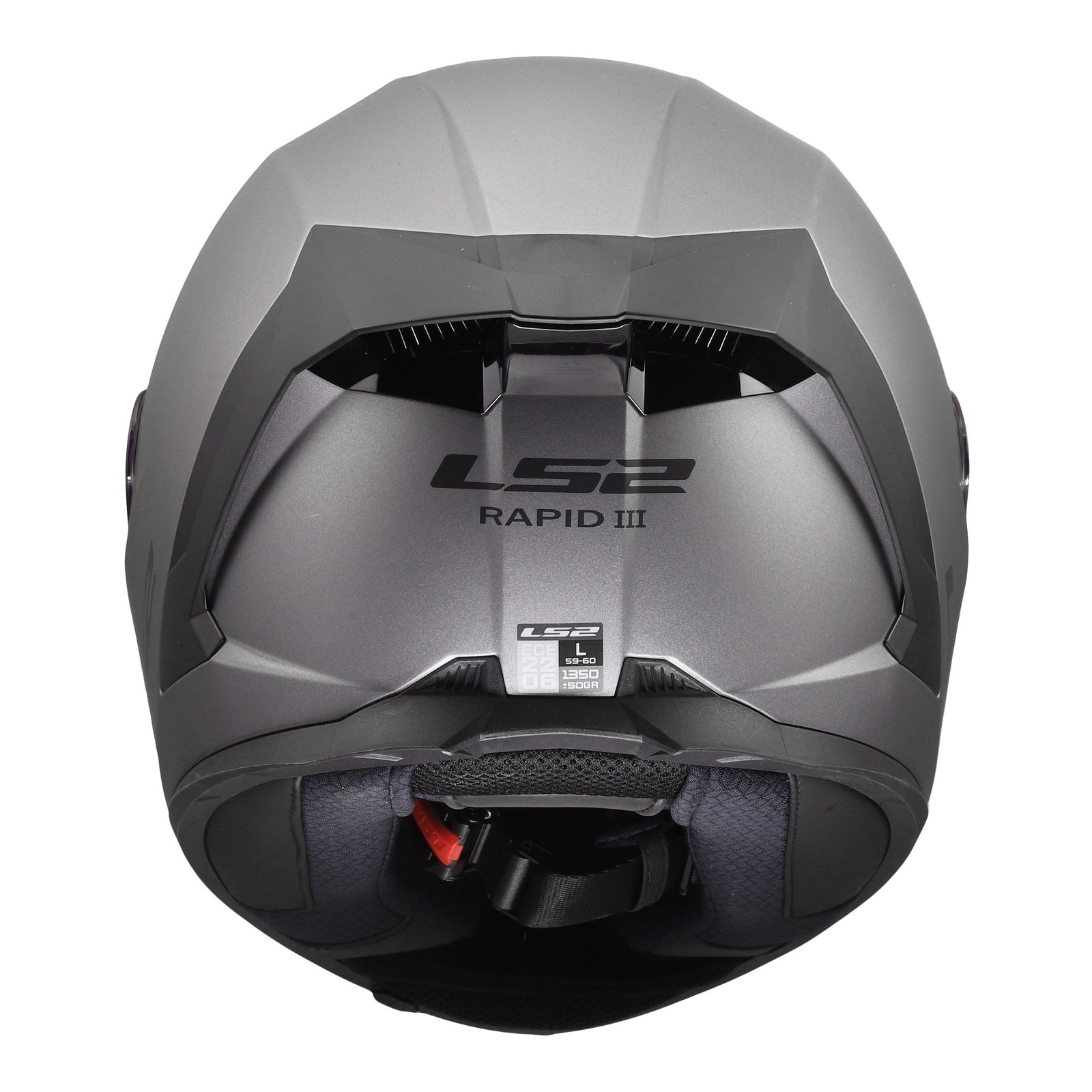 LS2 FF820 Rapid III Solid Helmet – Matte Titanium (M) LS2FF820MTM#