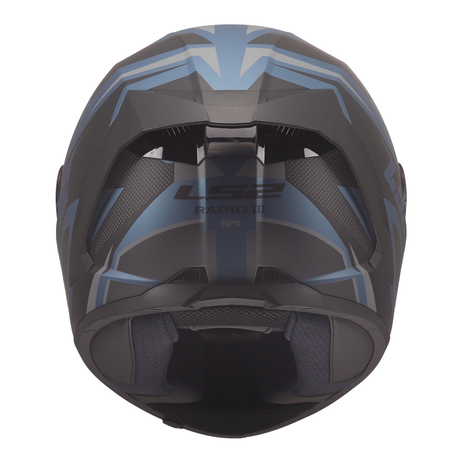 LS2 FF820 Rapid III Xtrem Helmet – Black / Blue / Petrol (2XL) LS2FF820XBBP2XL#