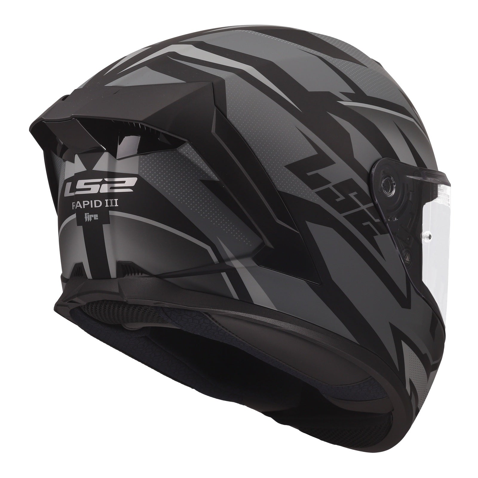 LS2 FF820 Rapid III Xtrem Helmet – Black / Grey (L) LS2FF820XBGL#