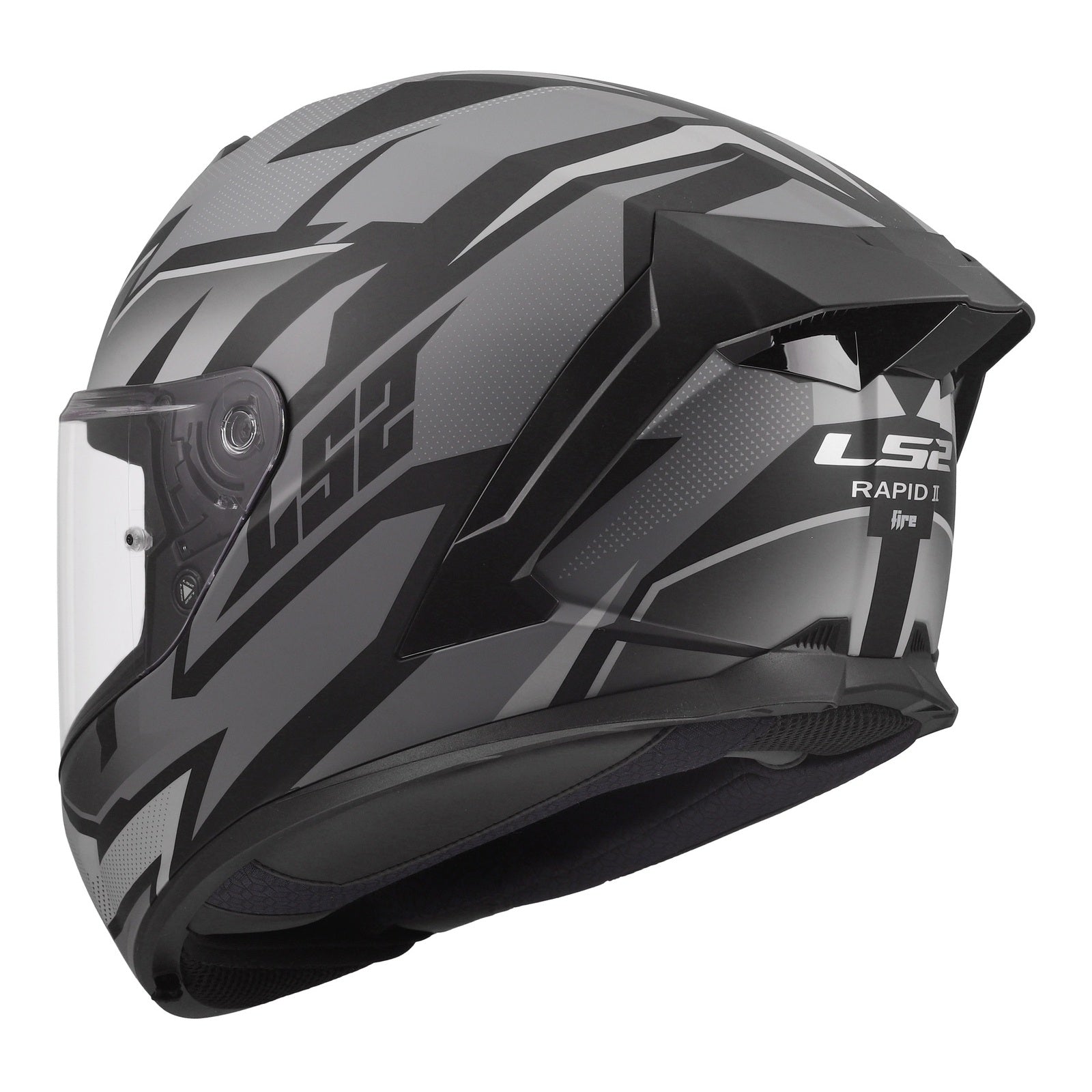 LS2 FF820 Rapid III Xtrem Helmet – Black / Grey (M) LS2FF820XBGM#