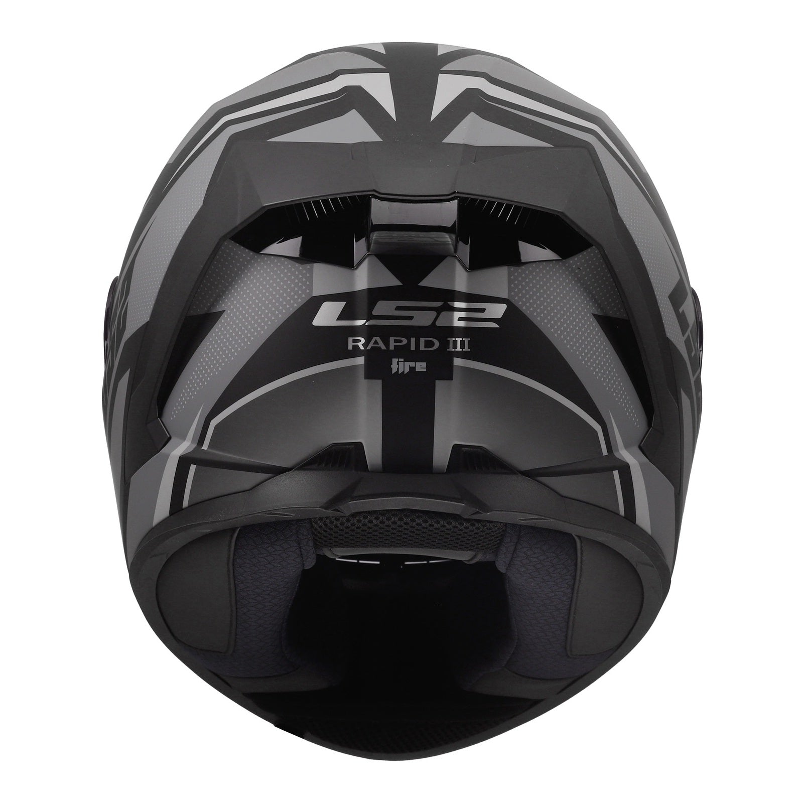LS2 FF820 Rapid III Xtrem Helmet – Black / Grey (M) LS2FF820XBGM#