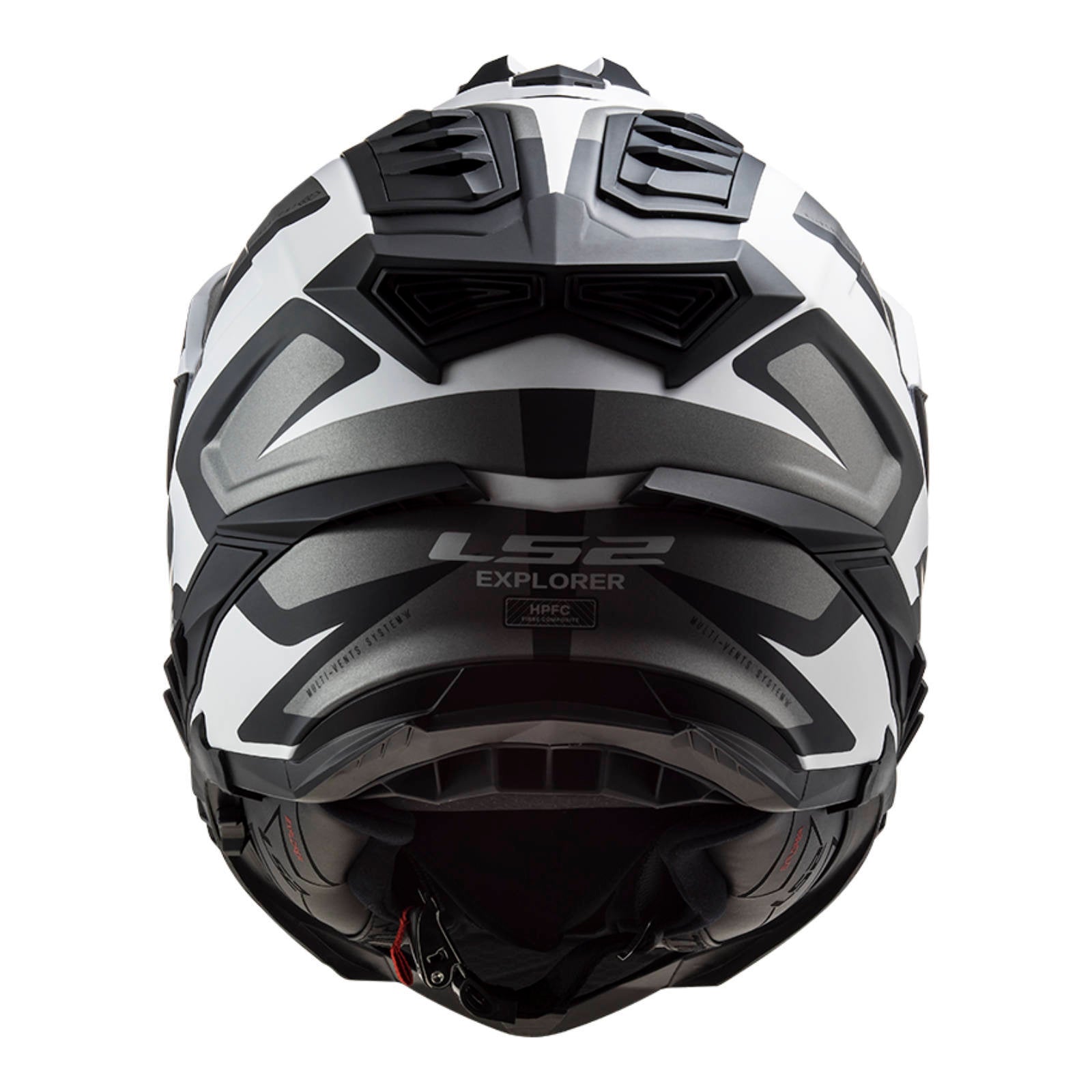 LS2 MX701 Explorer HPFC Alter (L) Matte Black / White - 06 LS2MX701ALTBWL#