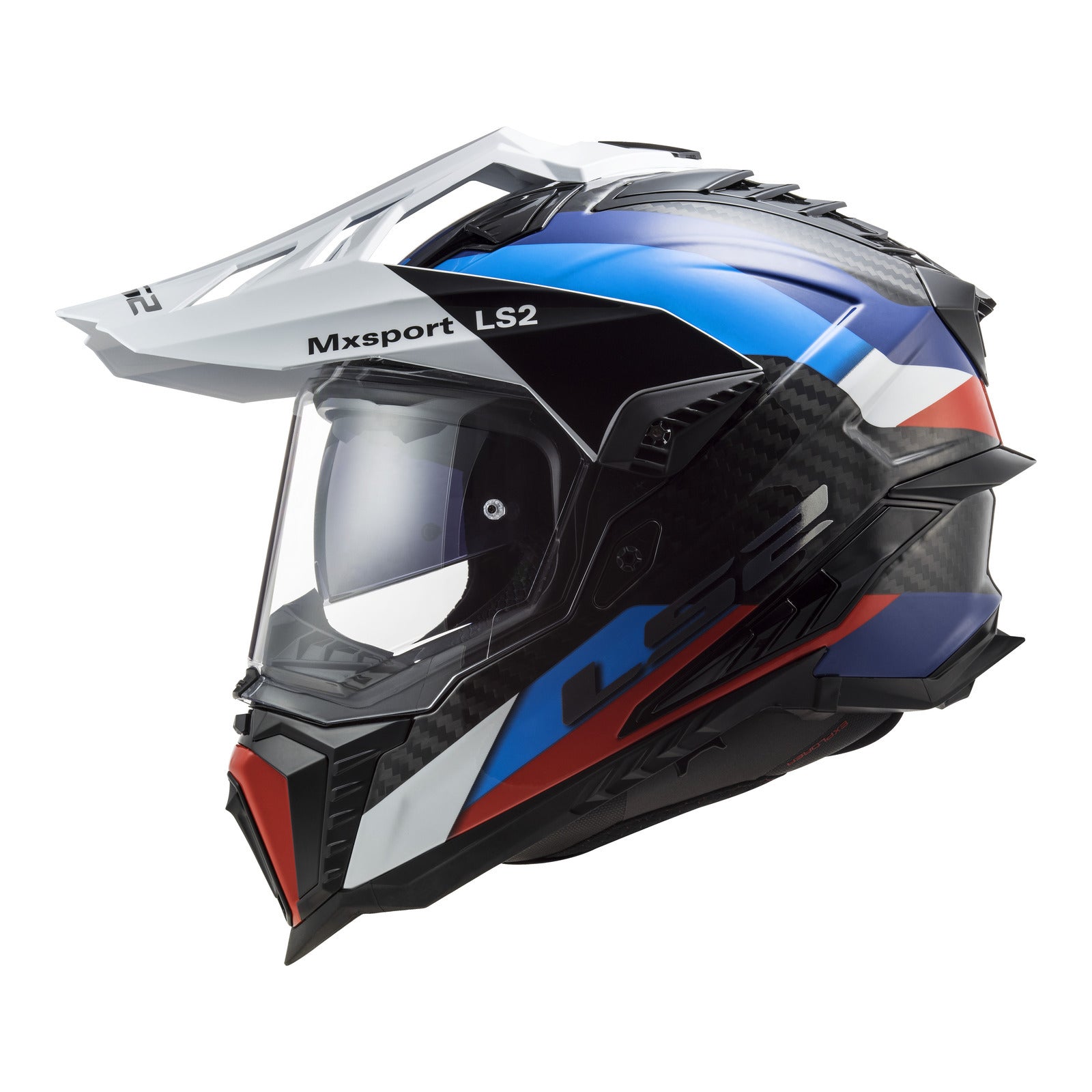 LS2 MX701 Explorer Carbon (S) Frontier - Black / Blue LS2MX701BLKTITS#