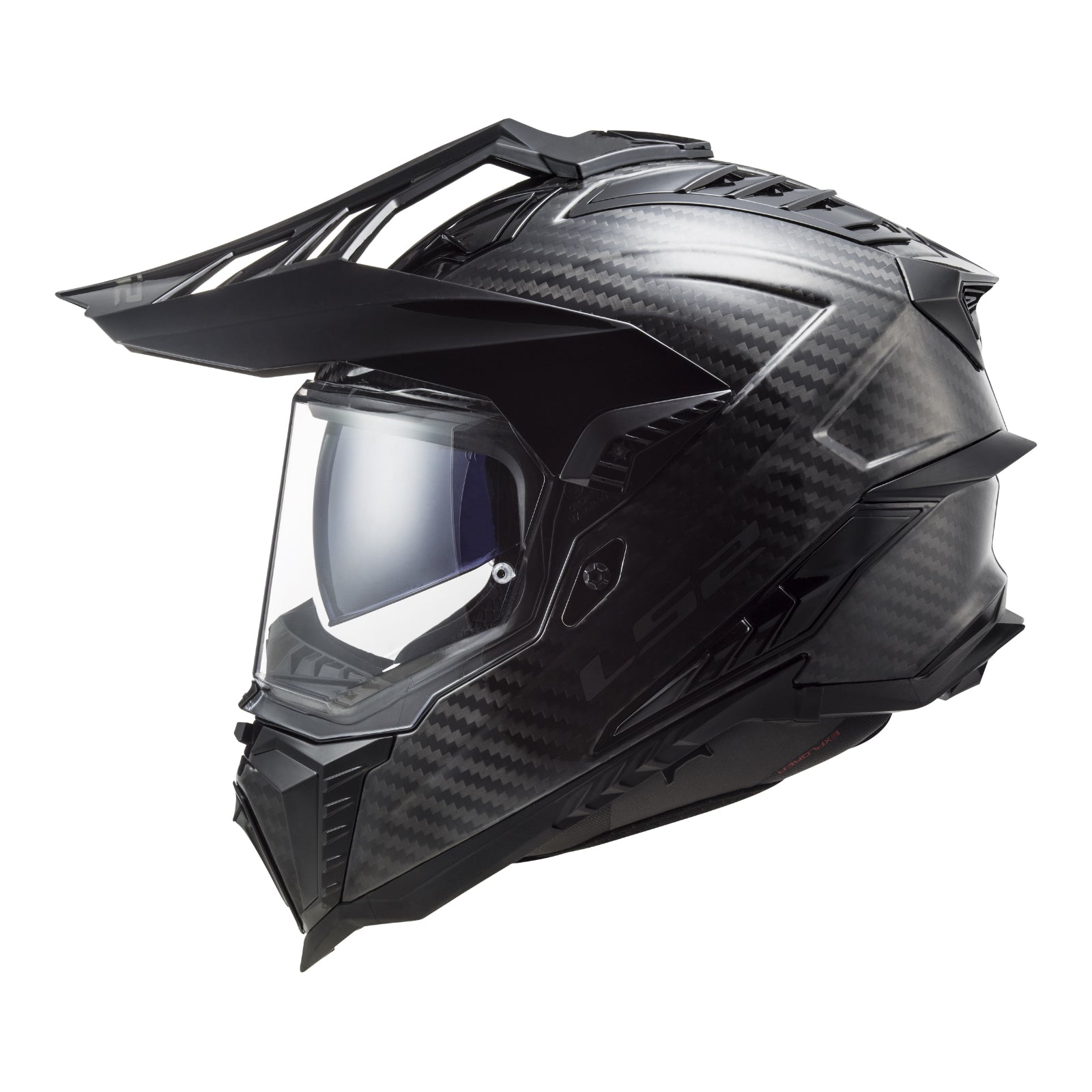 LS2 MX701 Explorer Carbon (2XL) - Carbon LS2MX701GLOSSC2XL#