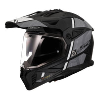 LS2 MX702 Pioneer II (3XL) Hill - Matte Black / White 06 LS2MX702HMBW3XL#