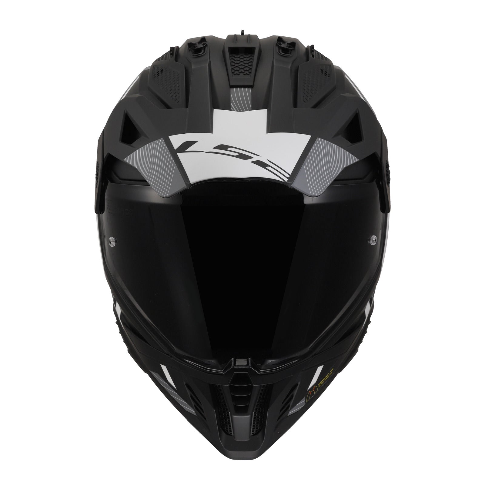 LS2 MX702 Pioneer II (L) Hill - Matte Black / White 06 LS2MX702HMBWL#
