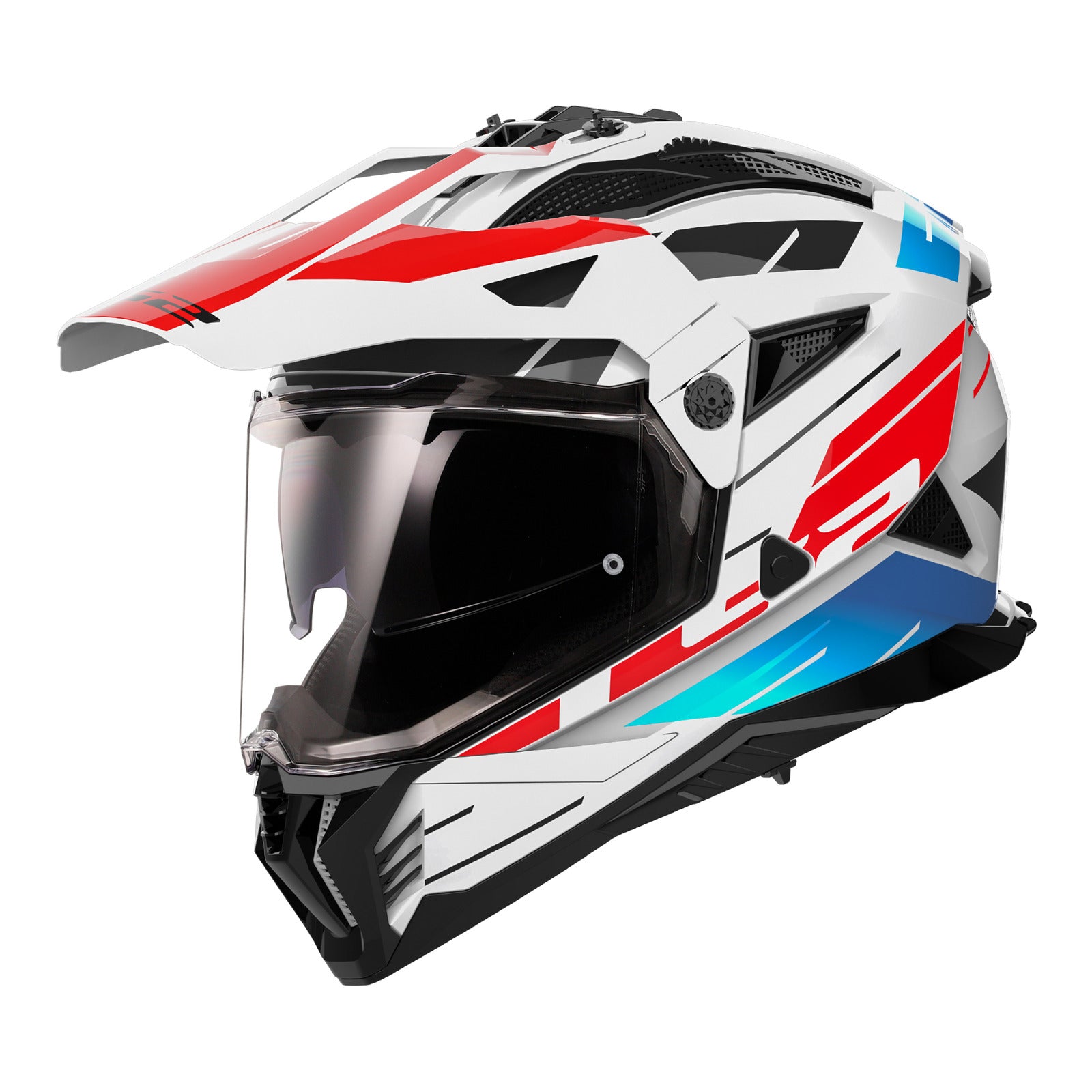 LS2 MX702 Pioneer II (2XL) Namib - White / Red / Blue 06 LS2MX702NWBR2XL#