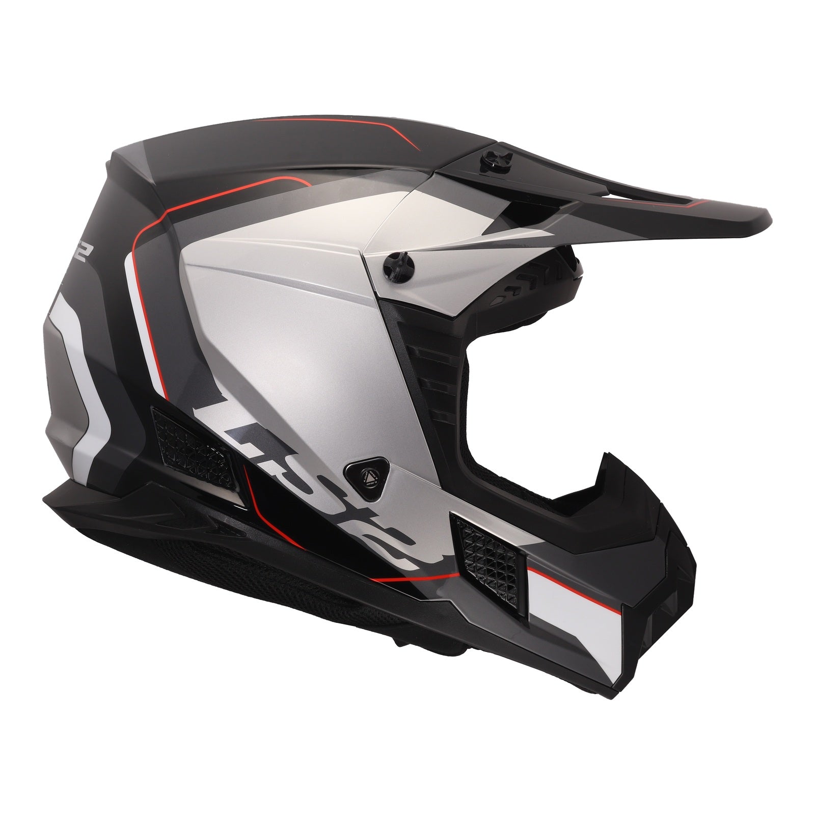 LS2 MX706 COZ Arched Helmet - Black / Silver / Titanium (M) LS2MX706ABSTM#