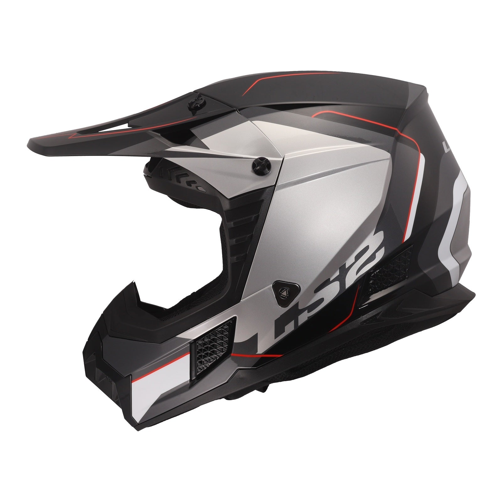 LS2 MX706 COZ Arched Helmet - Black / Silver / Titanium (XS) LS2MX706ABSTXS#