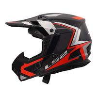 LS2 MX706 COZ Frontier II Helmet - Red / Black / Titanium (2XL) LS2MX706FRBT2XL#