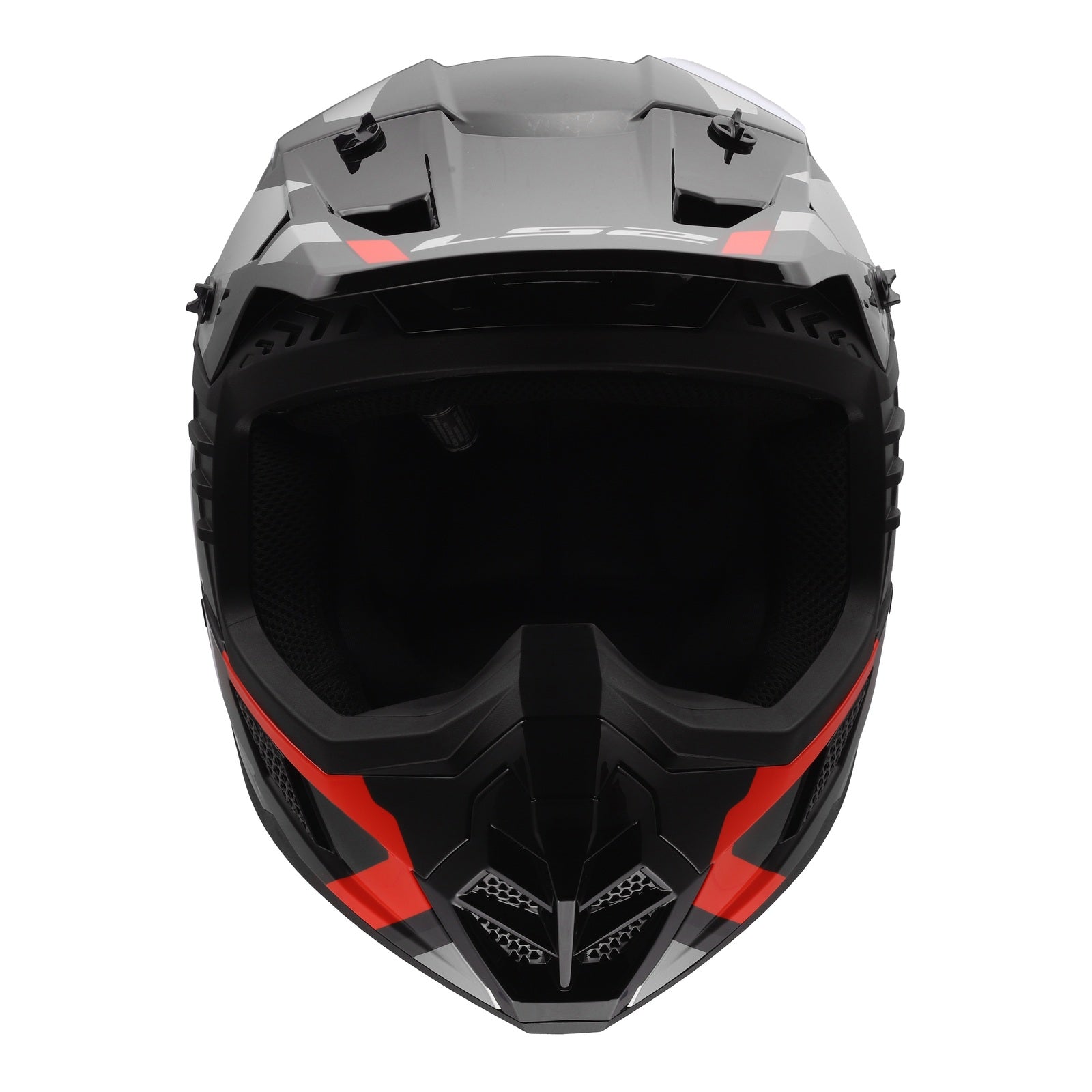 LS2 MX706 COZ Frontier II Helmet - Red / Black / Titanium (2XL) LS2MX706FRBT2XL#