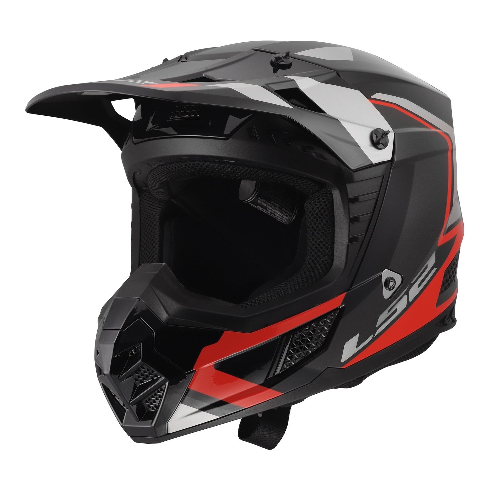 LS2 MX706 COZ Frontier II Helmet - Red / Black / Titanium (XL) LS2MX706FRBTXL#