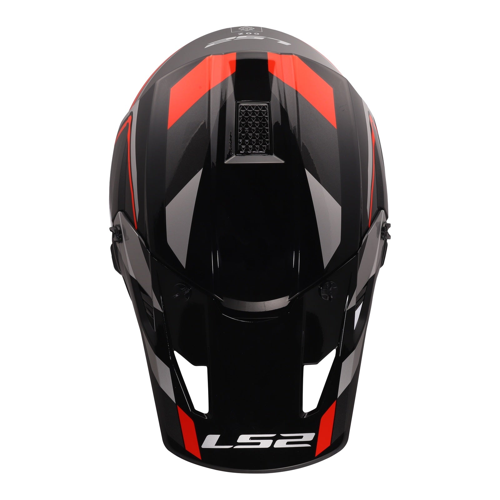 LS2 MX706 COZ Frontier II Helmet - Red / Black / Titanium (XL) LS2MX706FRBTXL#