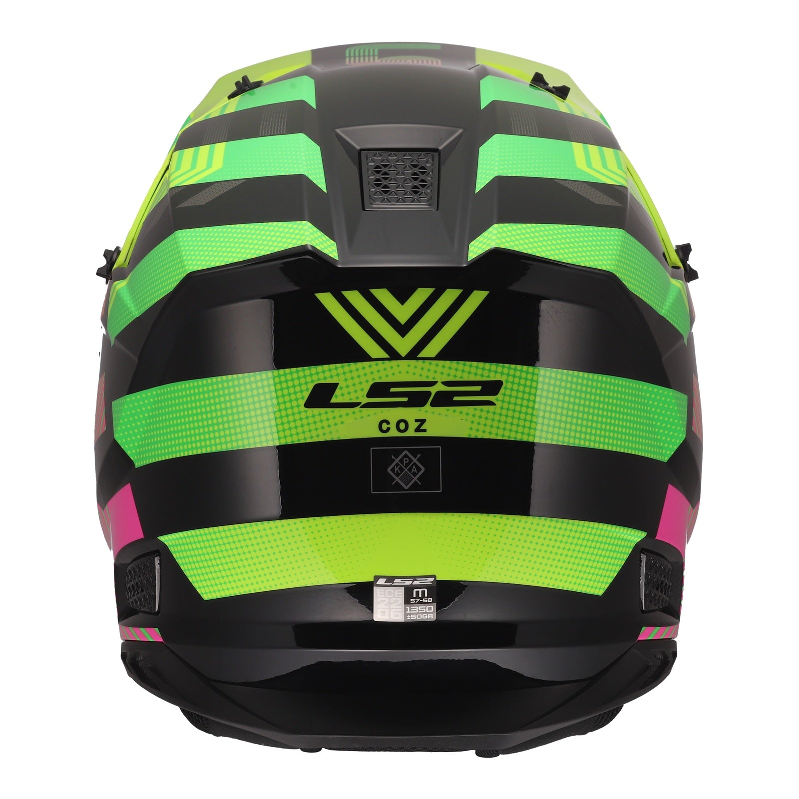 LS2 MX706J COZ Junior Helmet - Chromatic Black / Hi-Vis Pink (M) LS2MX706JCBHVYPYM#