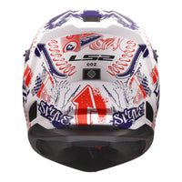 LS2 MX706J COZ Fantasy Junior Helmet - Matte White / Red / Blue 06 (L) LS2MX706JFWRBYL#
