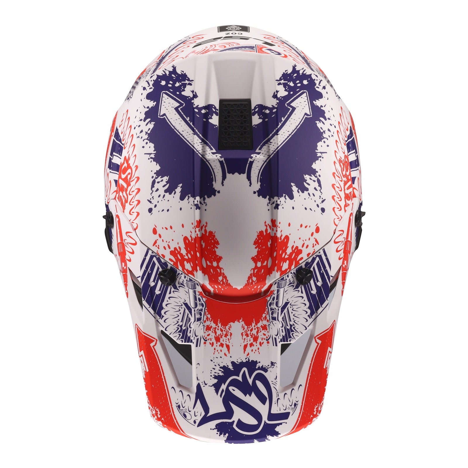 LS2 MX706J COZ Fantasy Junior Helmet - Matte White / Red / Blue 06 (S) LS2MX706JFWRBYS#
