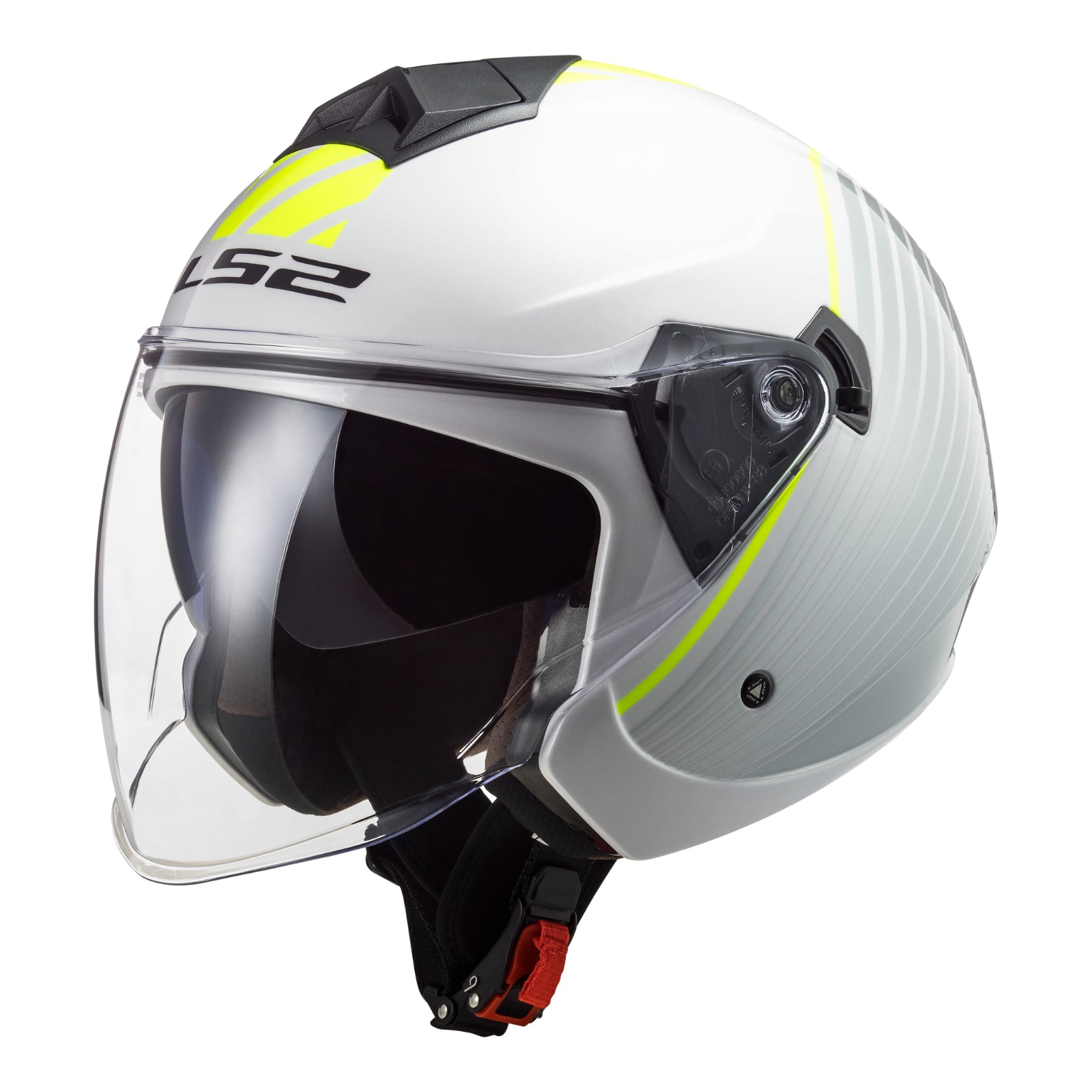 LS2 OF573 Twister II (XS) Luna - White / Sil LS2OF573WHTXS#