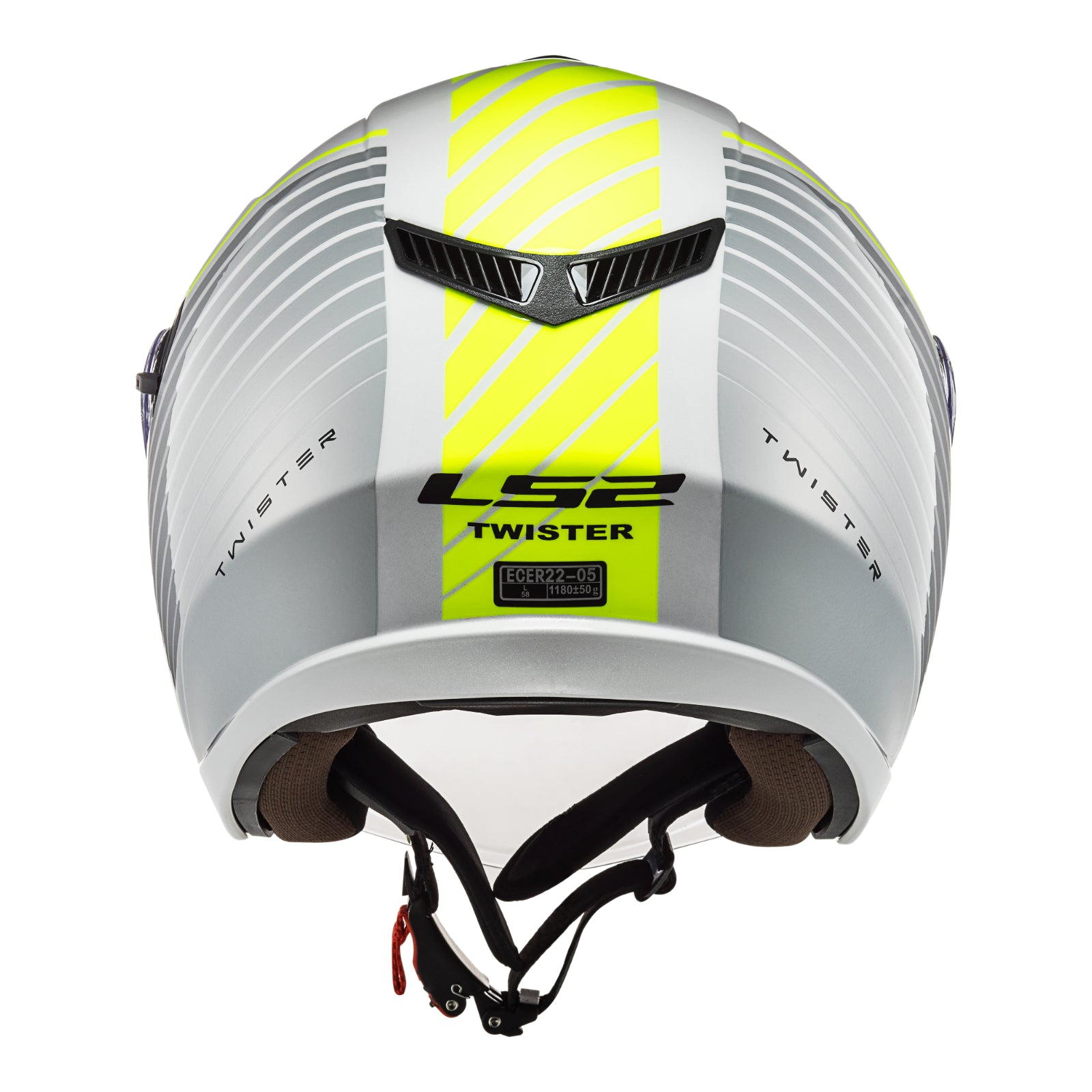 LS2 OF573 Twister II (XS) Luna - White / Sil LS2OF573WHTXS#