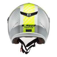 LS2 OF573 Twister II (XS) Luna - White / Sil LS2OF573WHTXS#
