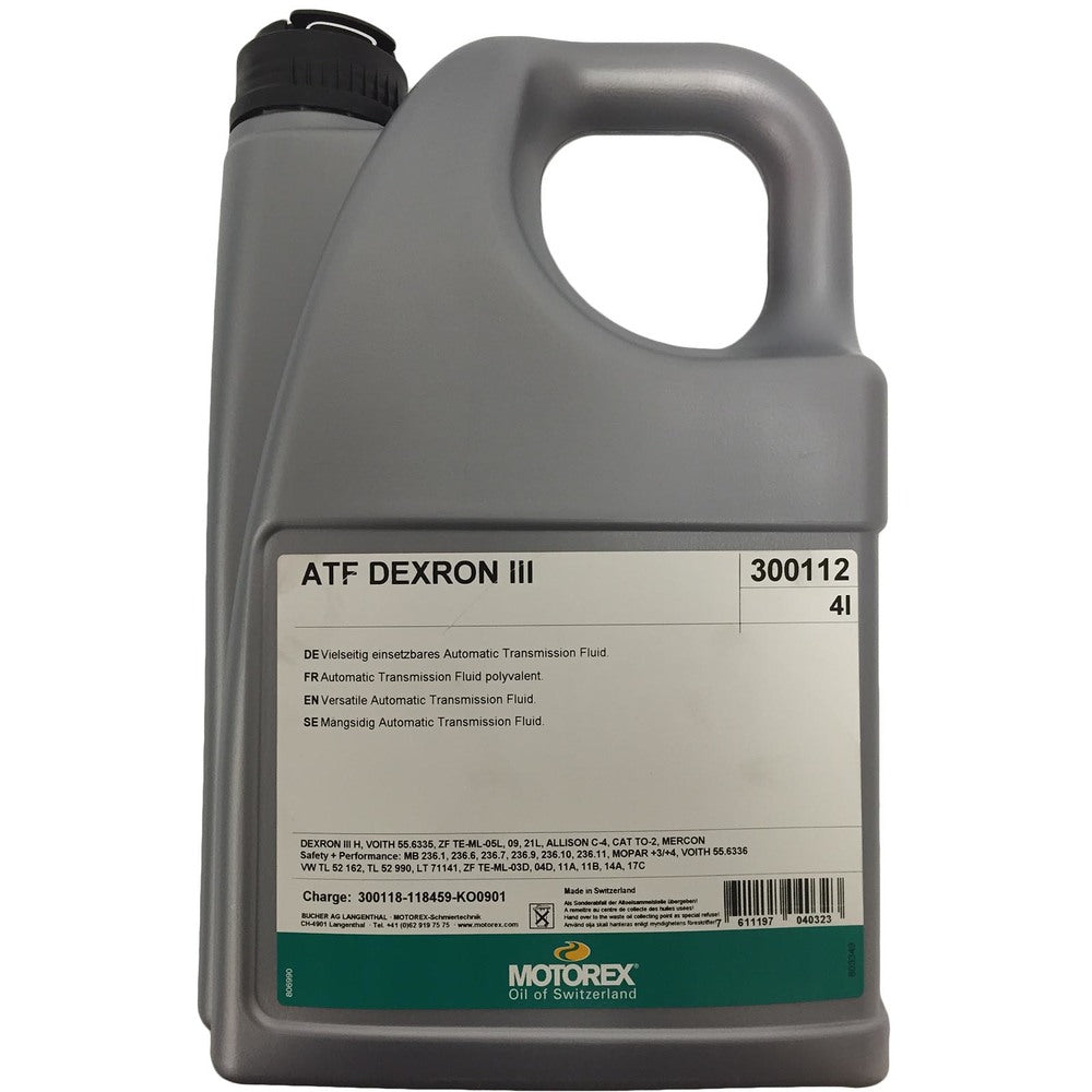 MOTOREX ATF Dexron 3 Synt Oil - 4 Litre #MATF34