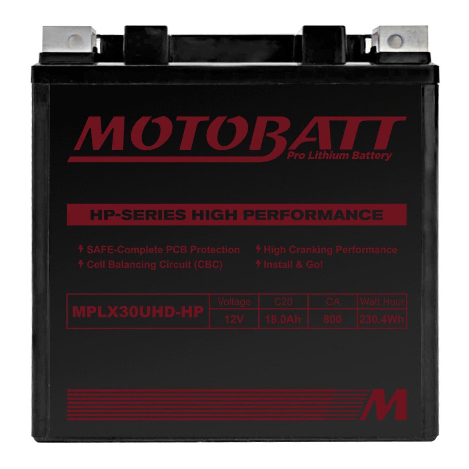 Motobatt Pro Lithium Battery MLX30UHD-HP *4 MBLX30UHDHP#