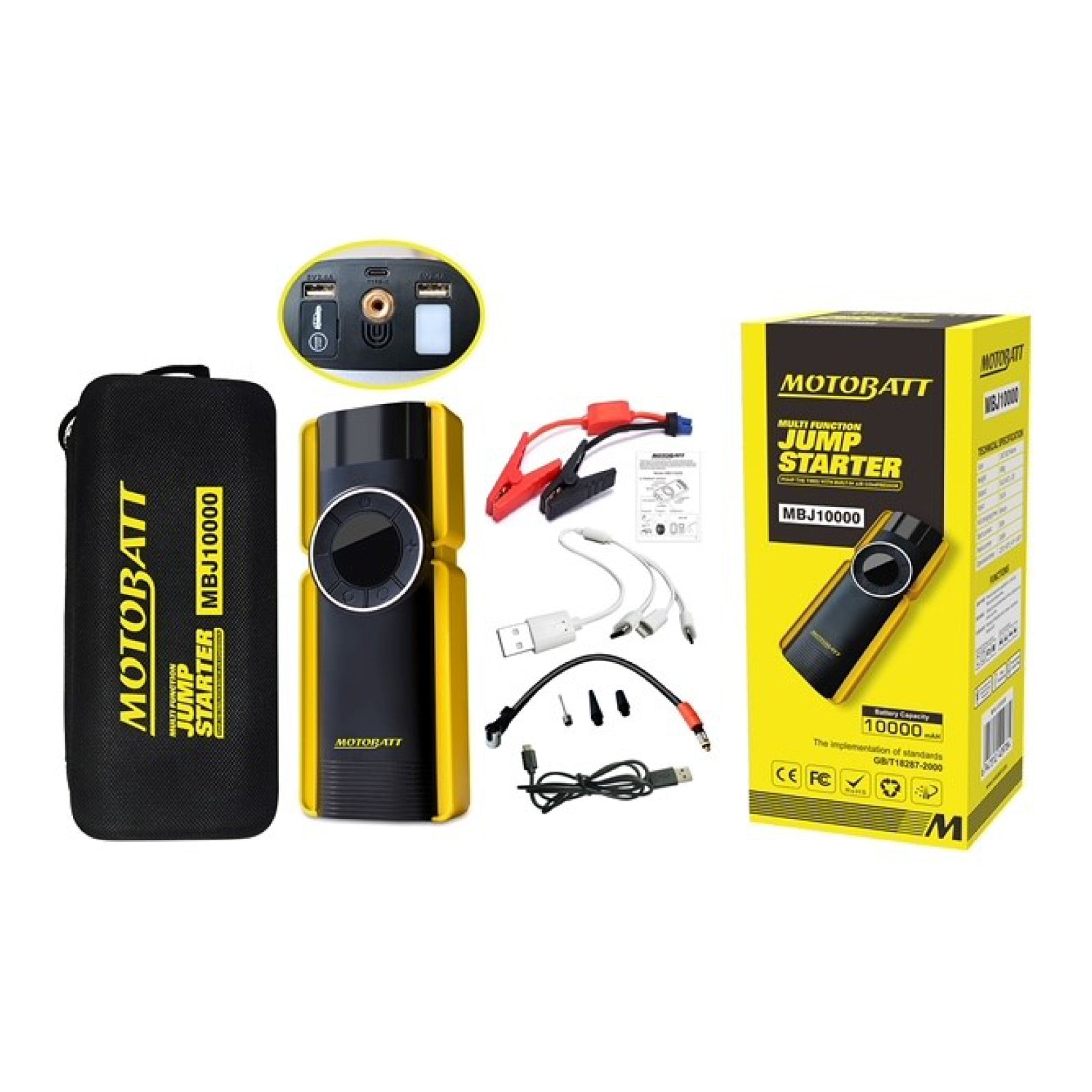 Motobatt Lithium Jump Starter 10000 & Air Compressor MBZLJS10000#