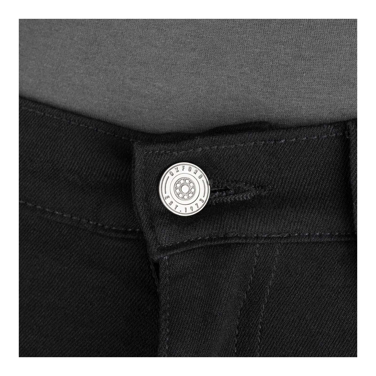 Oxford AA Super Stretch Men's Jean - Black (Regular) (34R) OXDM229601R34#
